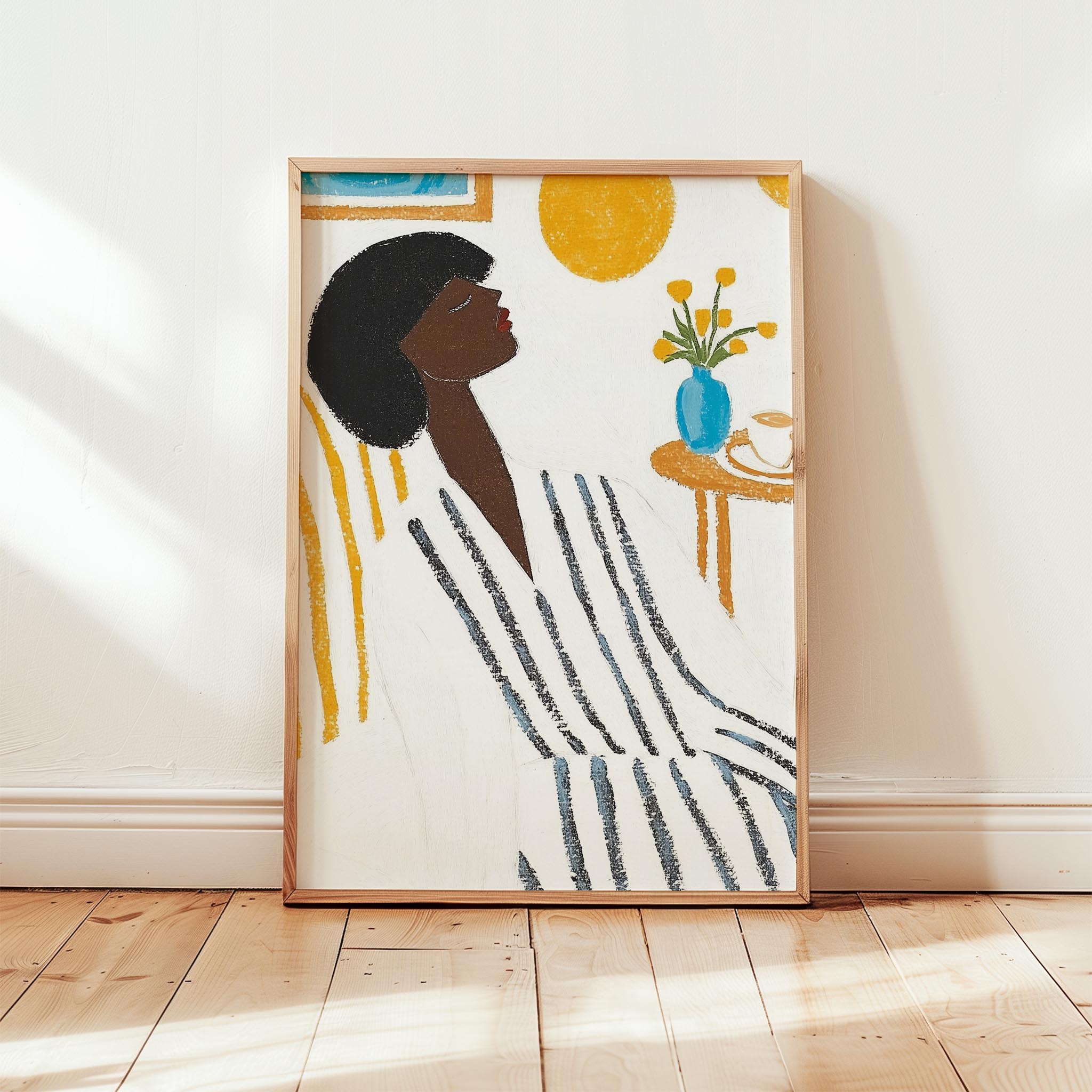 Kadın Portre XXVI - Çizgili Bohem