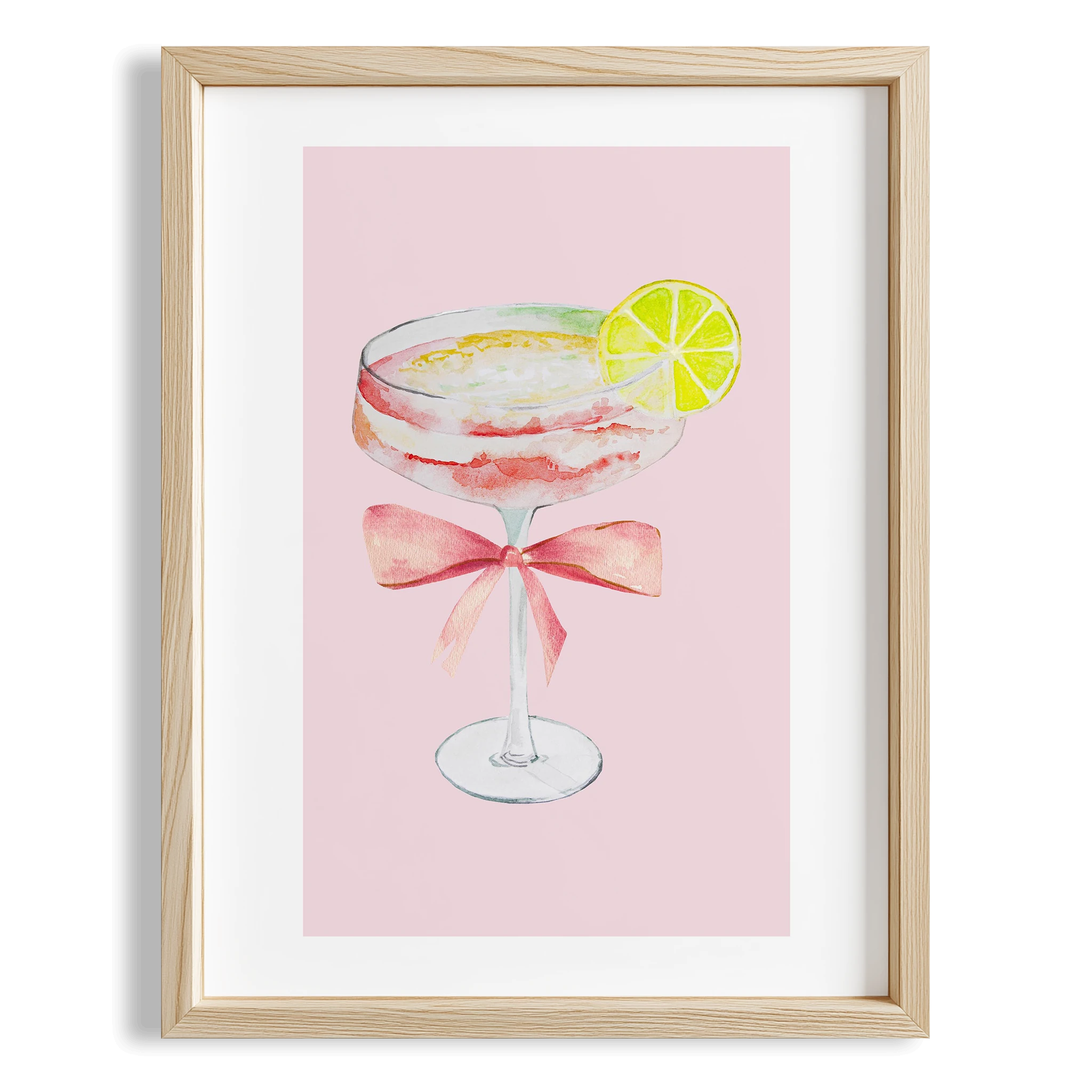 Limonlu Şampanya Kokteyller Mutfak Duvar Tablosu