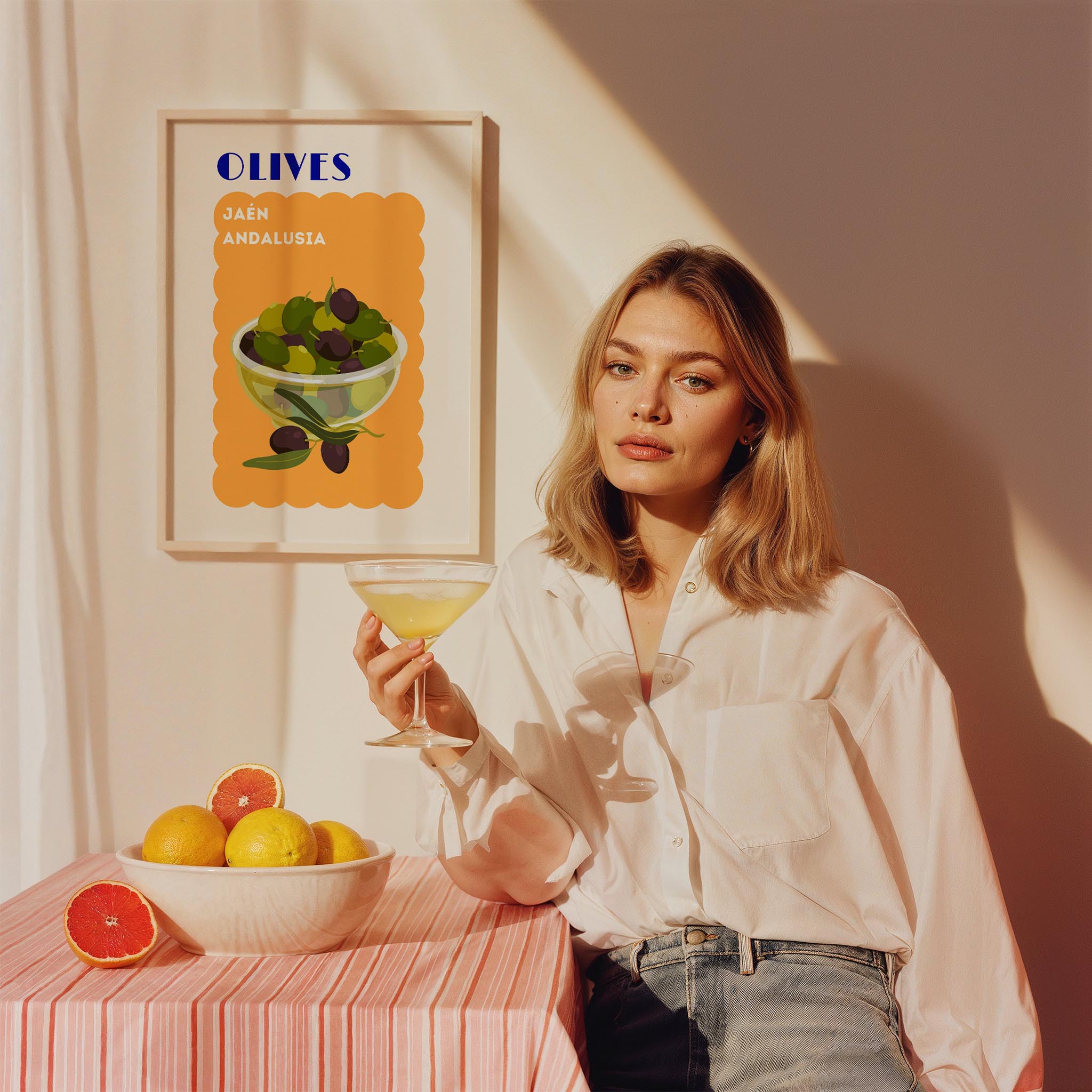 Olives Andalusia Akdeniz İspanya Koleksiyonu Mutfak Duvar Tablosu