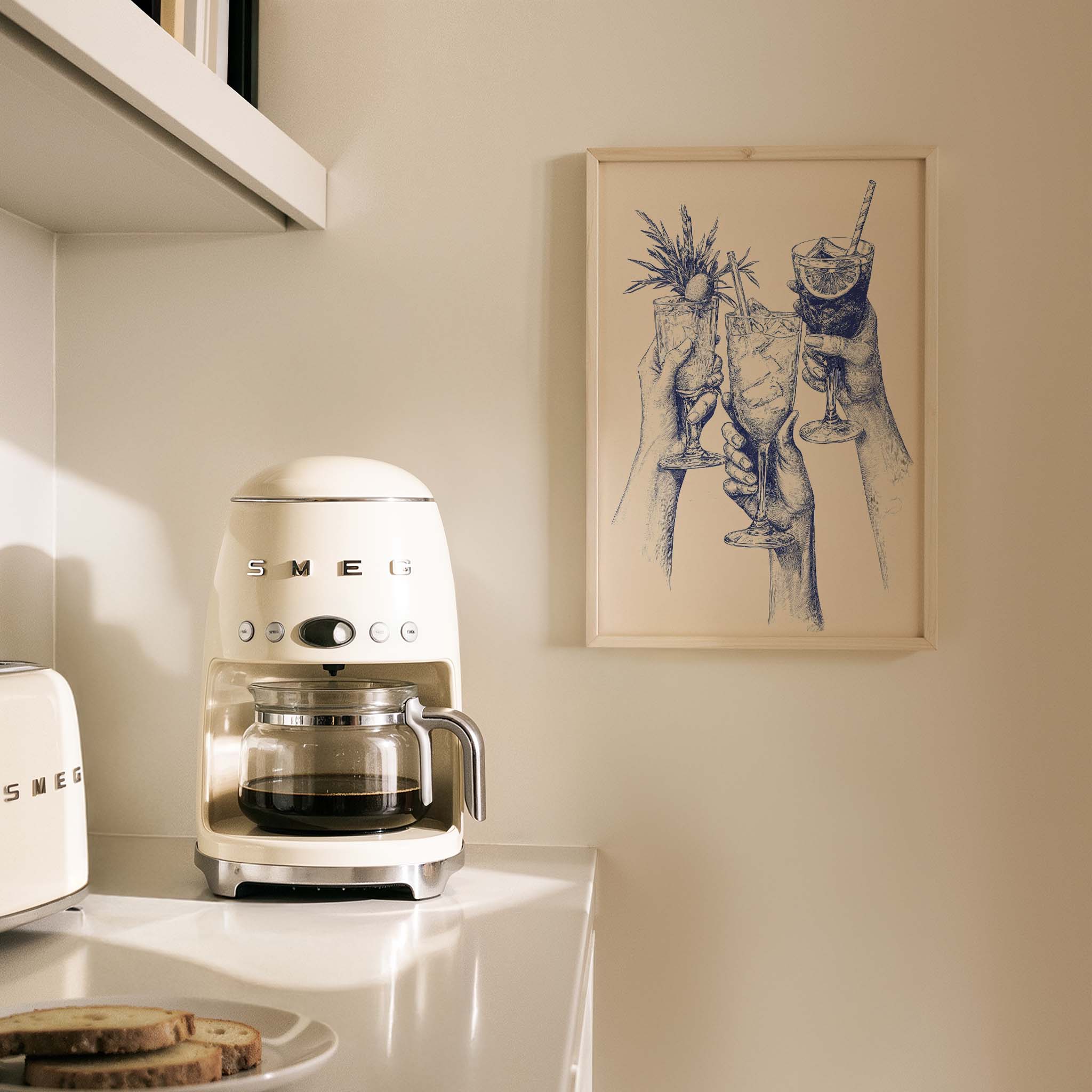 Şerefe Maximalist Kokteyller Mutfak Duvar Tablosu II