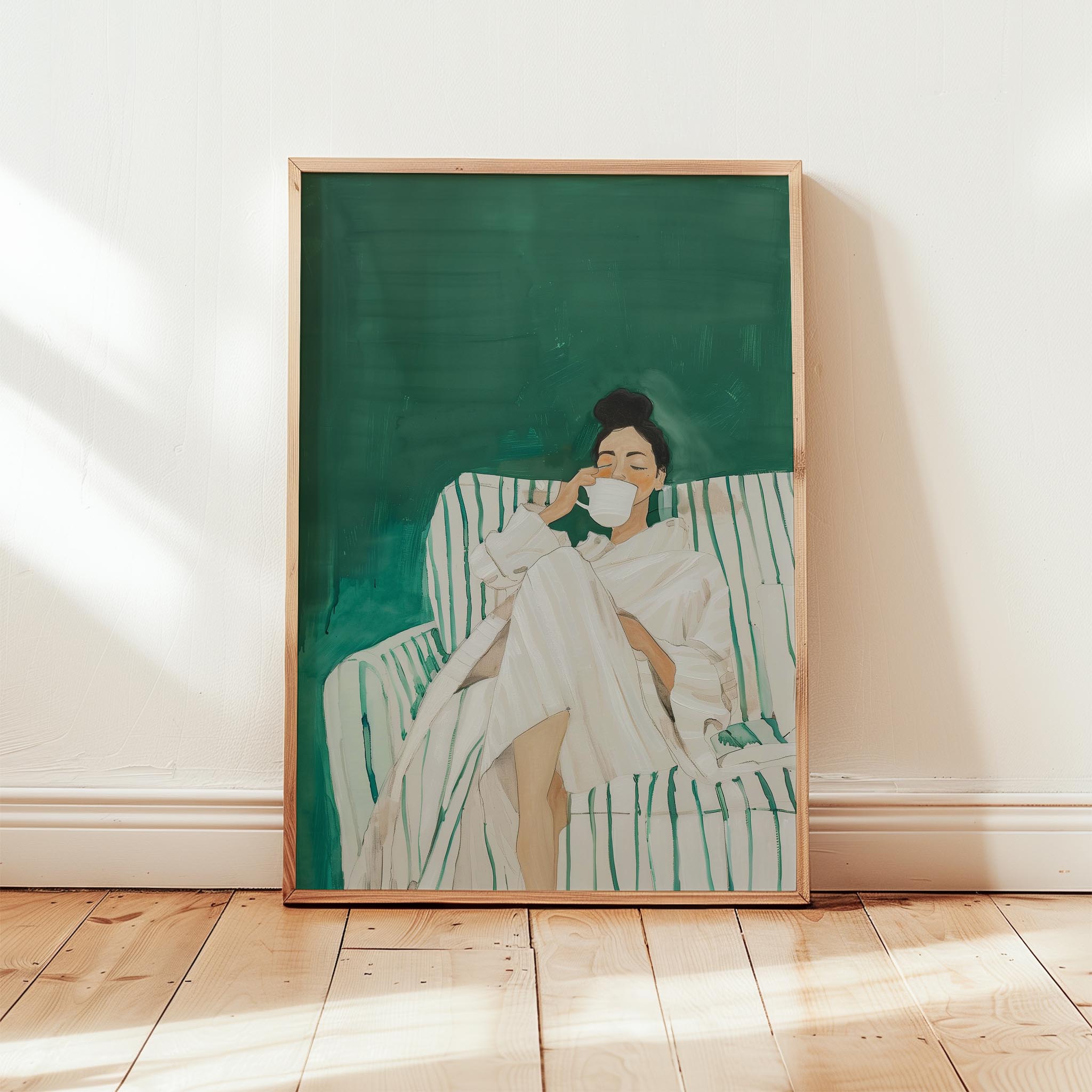 Dinlenen Kadın II - Zümrüt