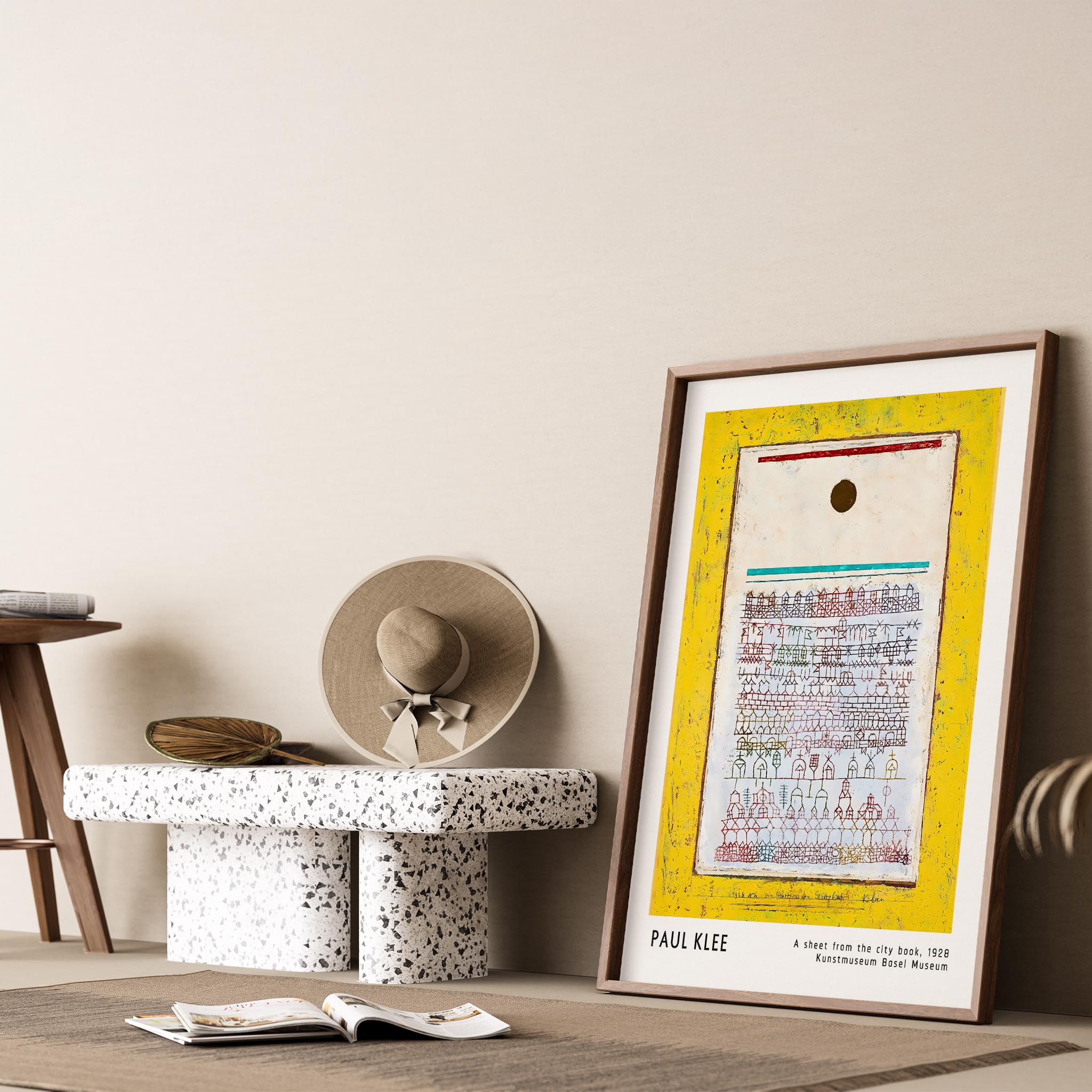 Paul Klee Şehir Kitabından Bir Yaprak 1928 Suluboya I Duvar Tablosu