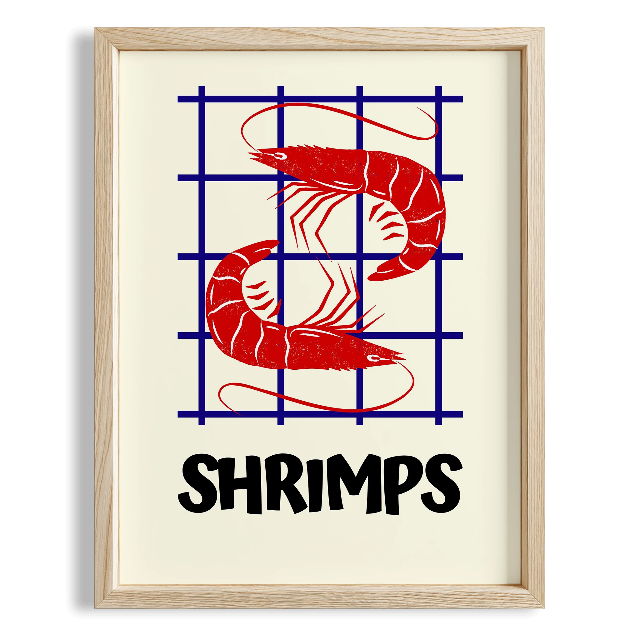 Karidesler Mutfak Duvar Tablosu