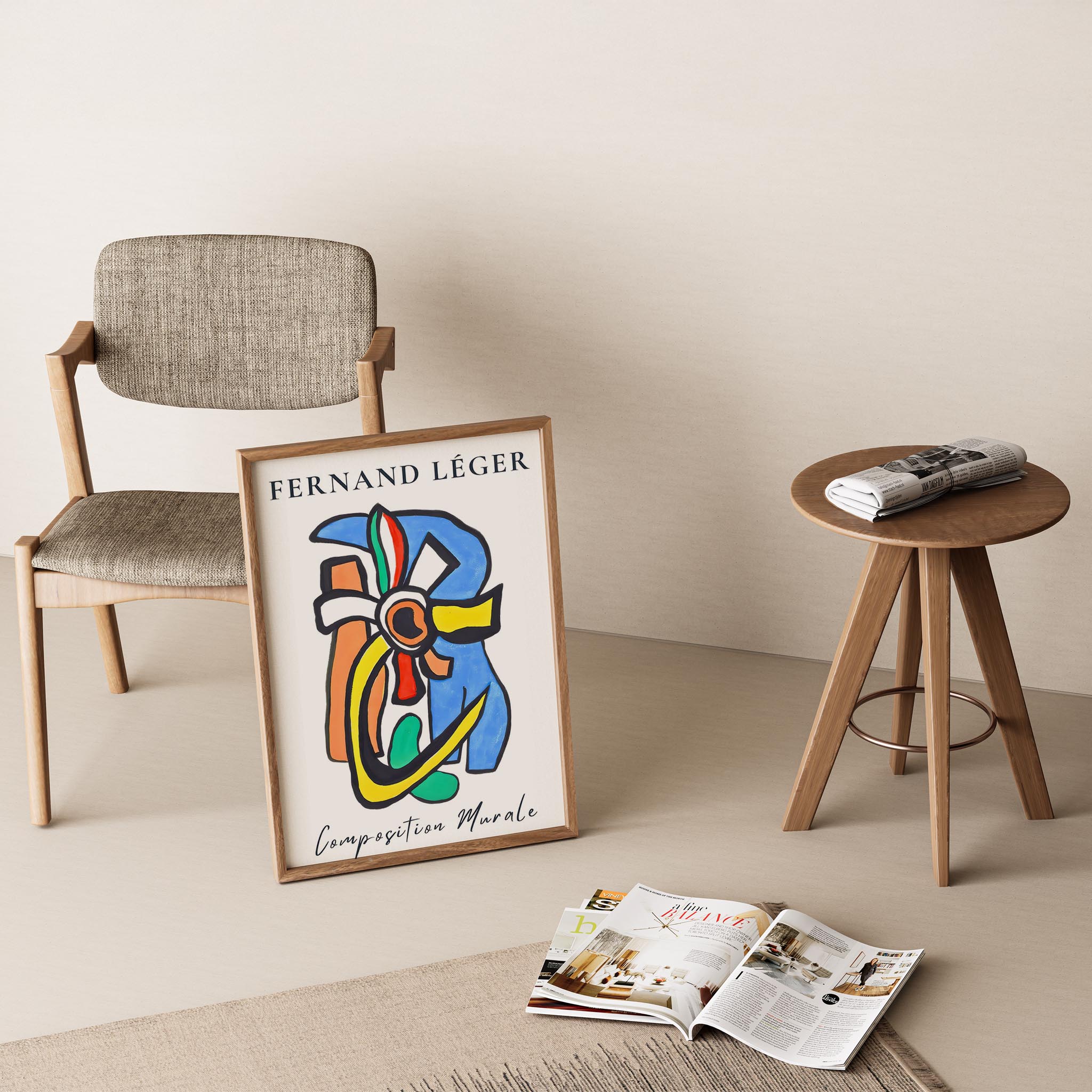 Fernand Leger 42 Duvar Tablosu