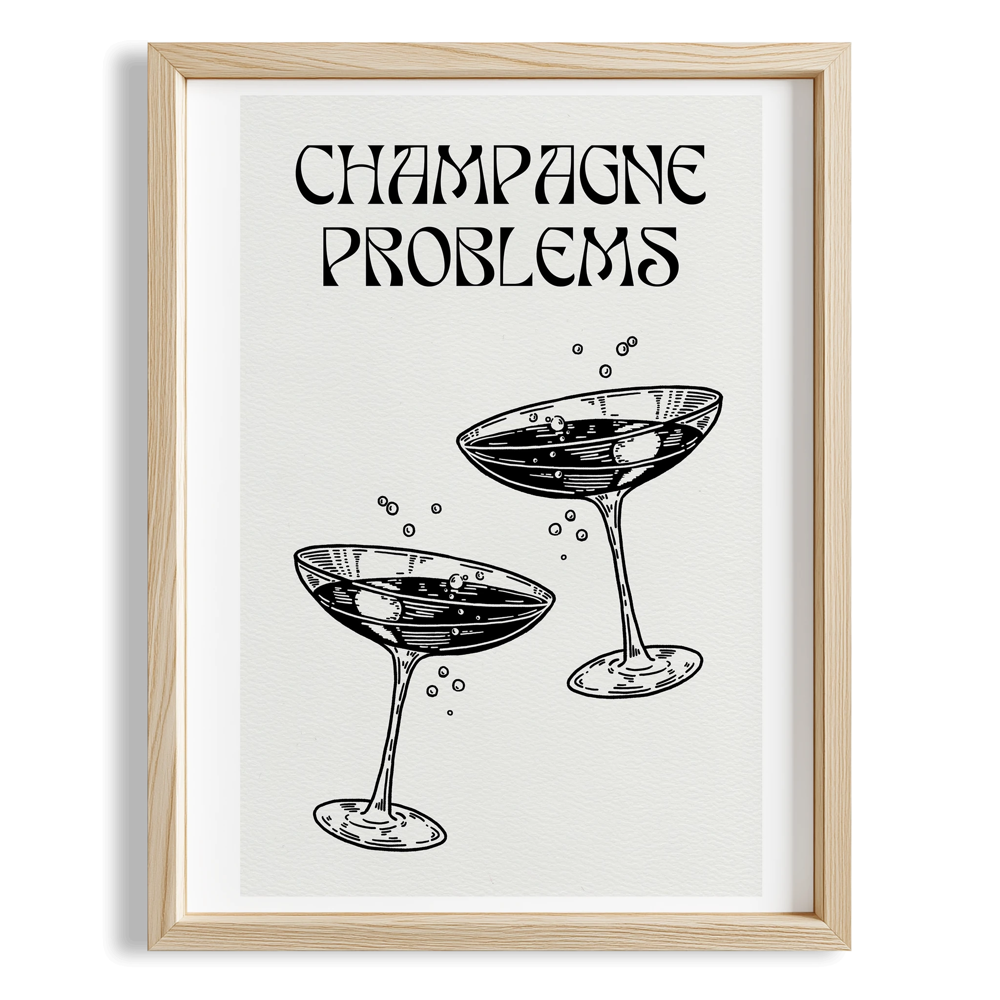Şampanya Kokteyller Mutfak Duvar Tablosu