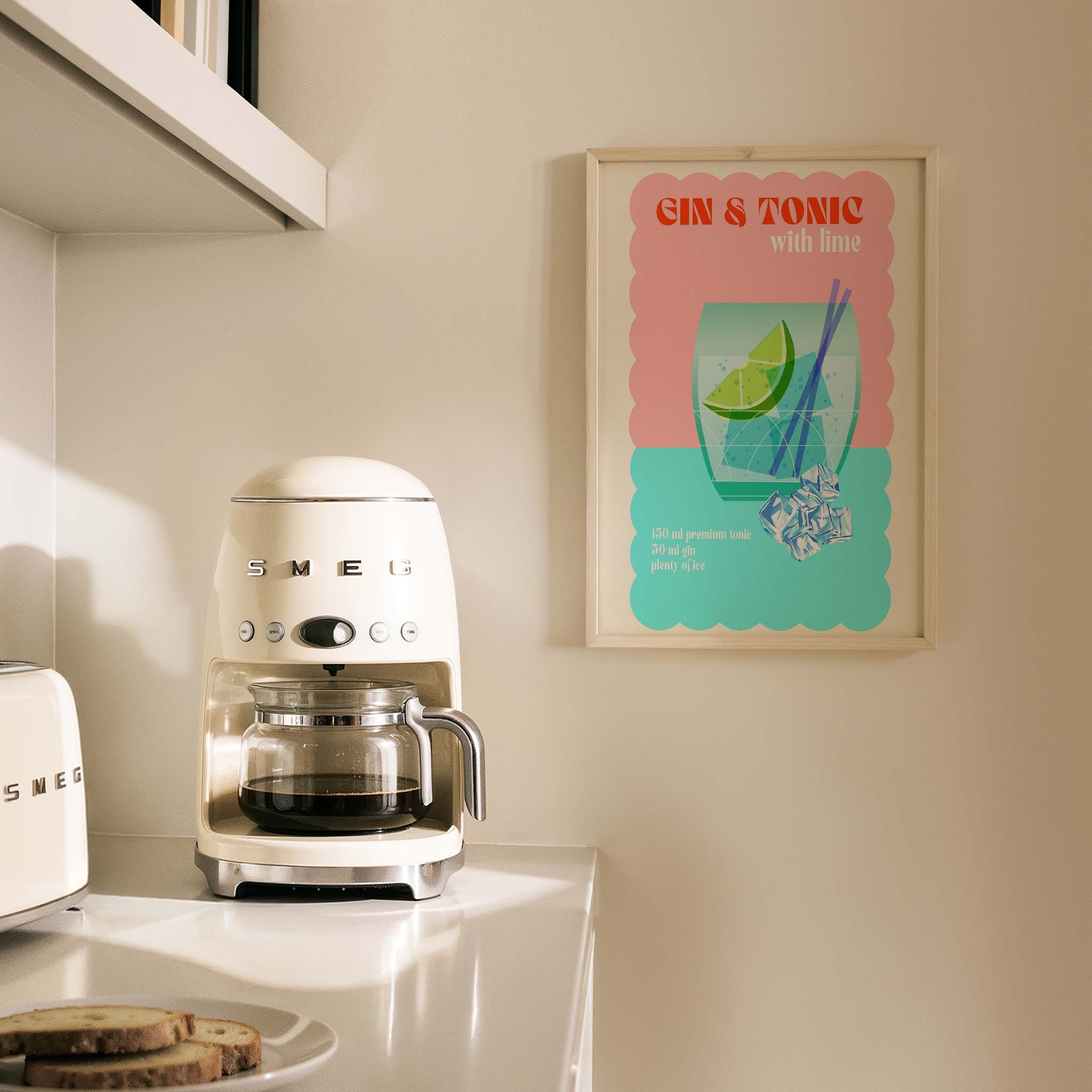 Gin Tonic Kokteyller Mutfak Duvar Tablosu