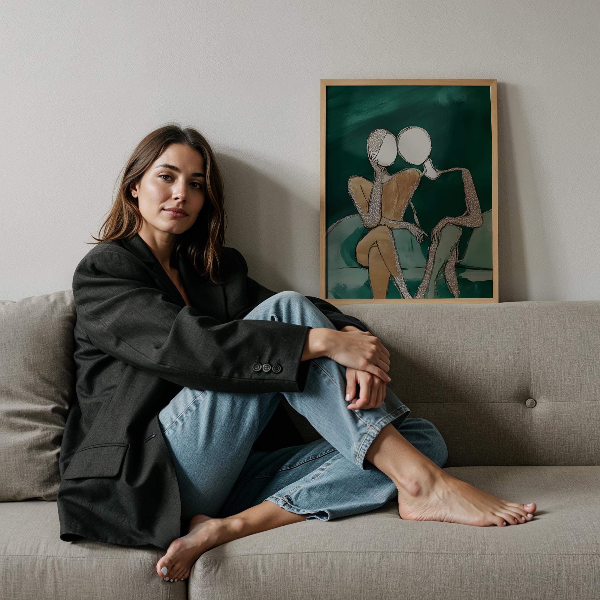 İkili Siluet II - Zümrüt Koltuk