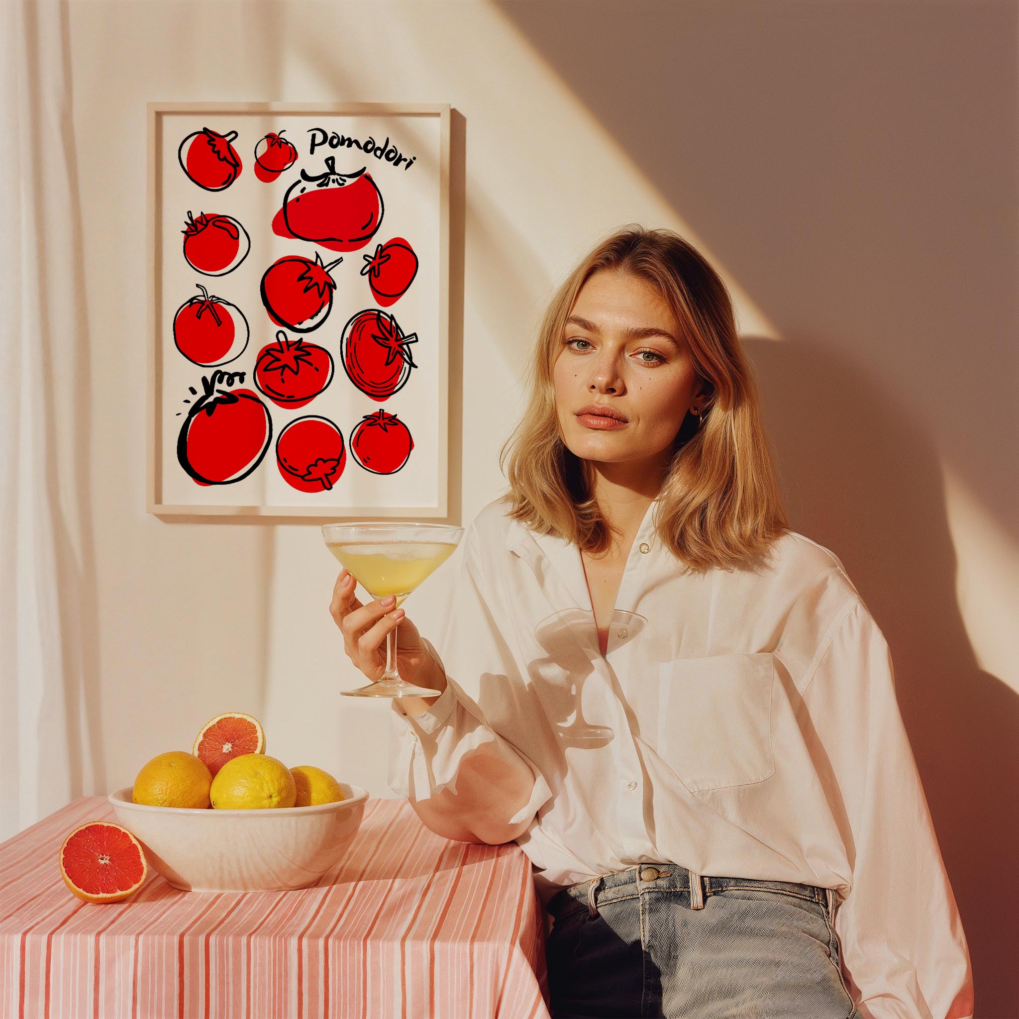 Pomodoro Domates II Mutfak Duvar Tablosu