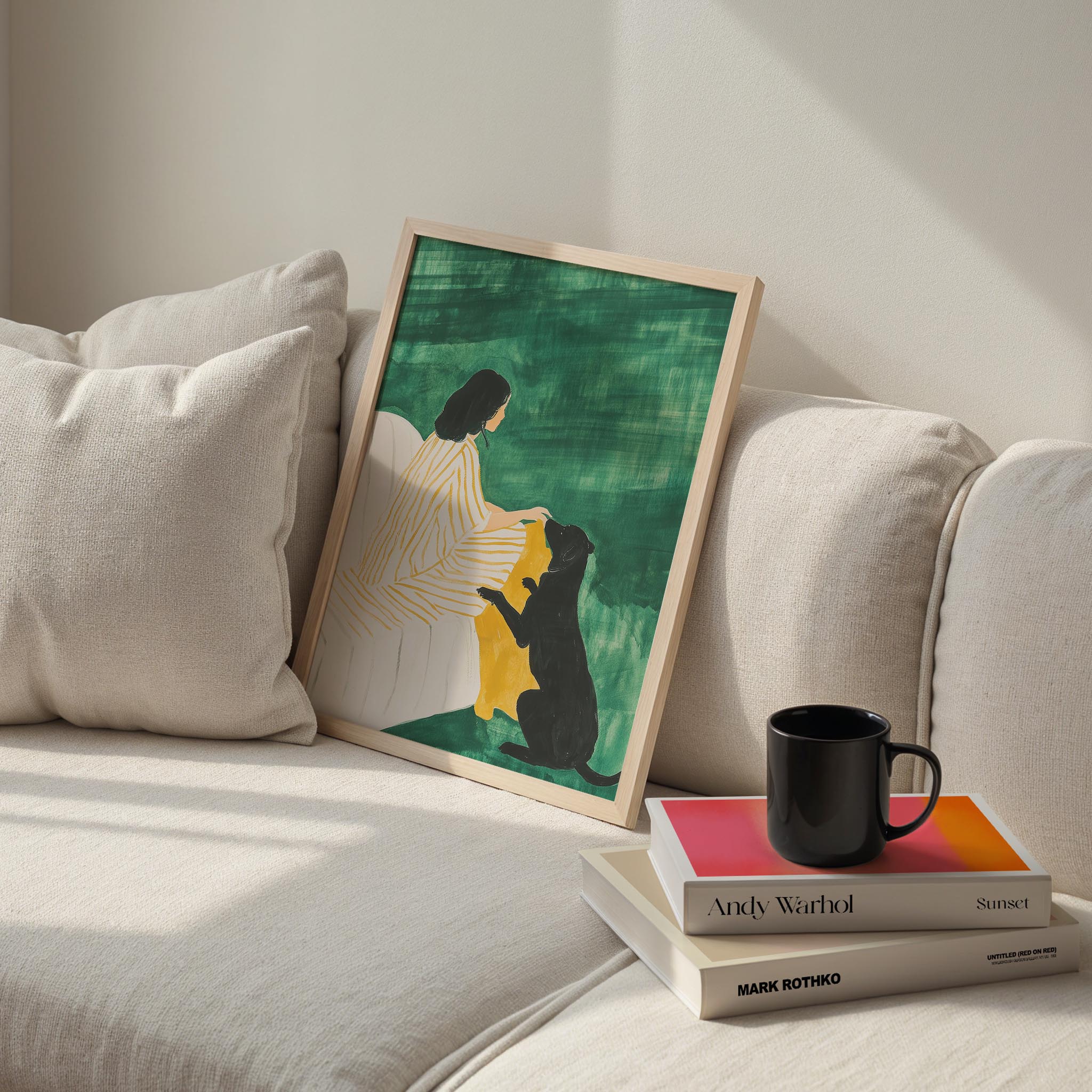 Kadın ve Köpek II - Zümrüt