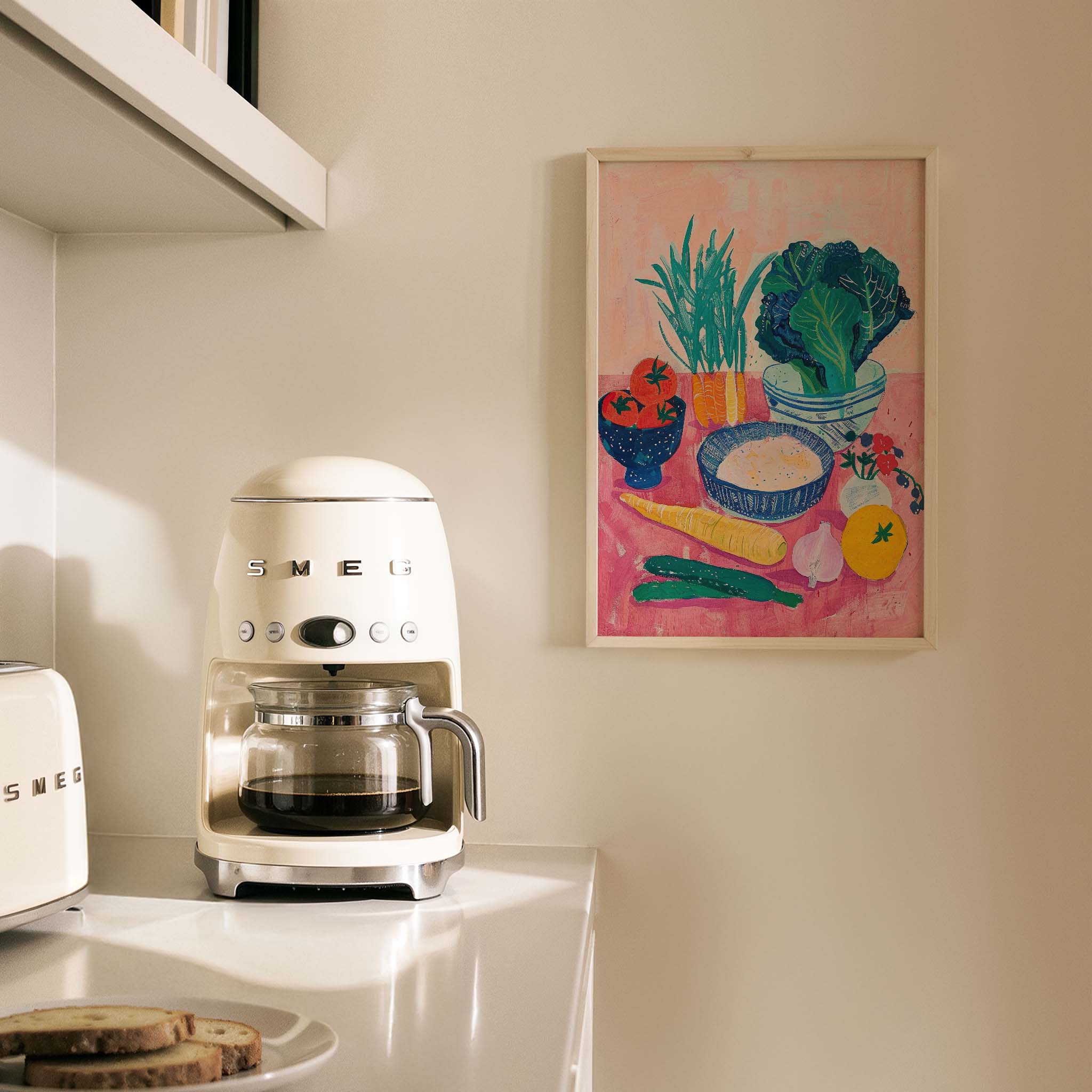 Sebze Sofrası Sağlıklı Yaşam Mutfak Duvar Tablosu