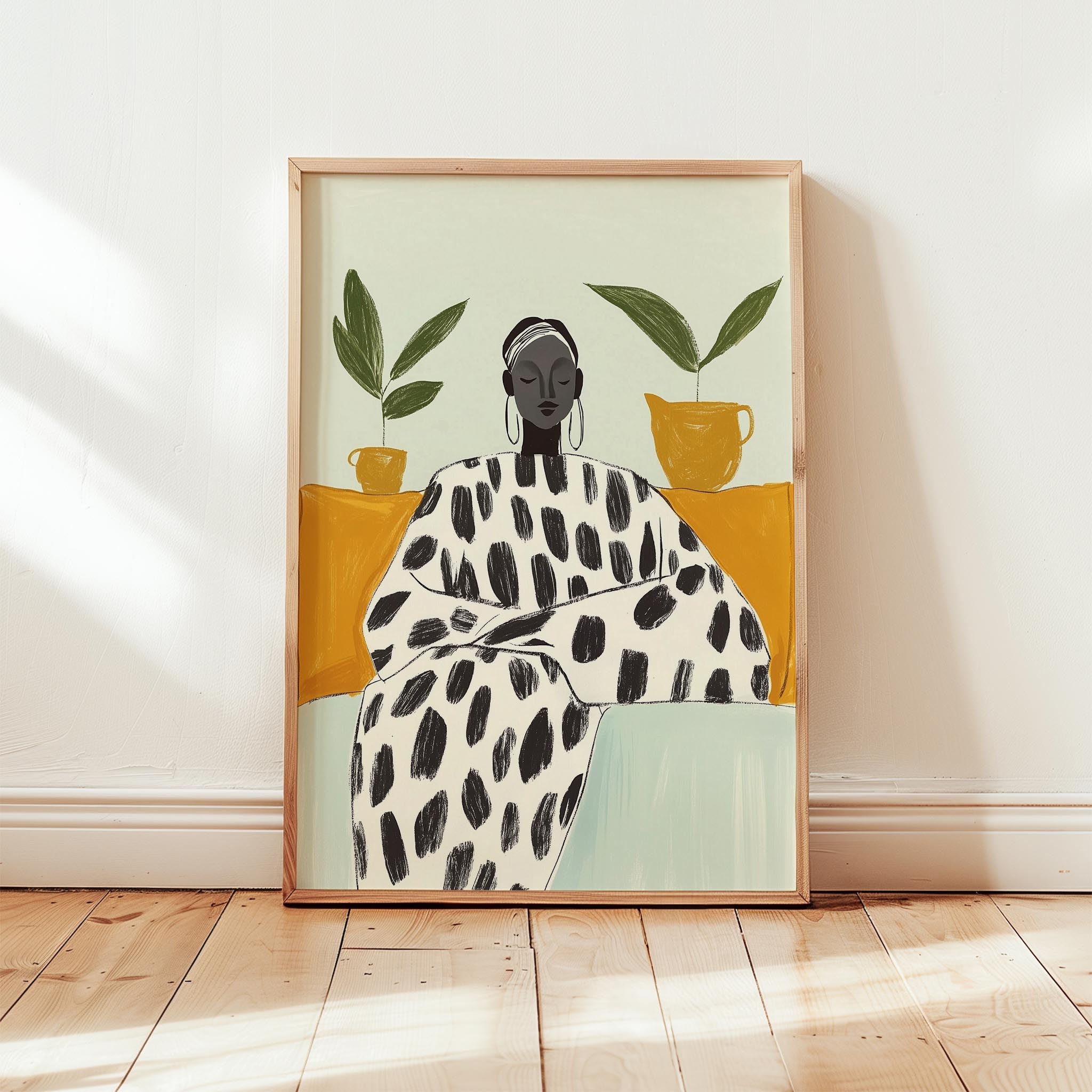 Kadın Portre III - Afro Bohem