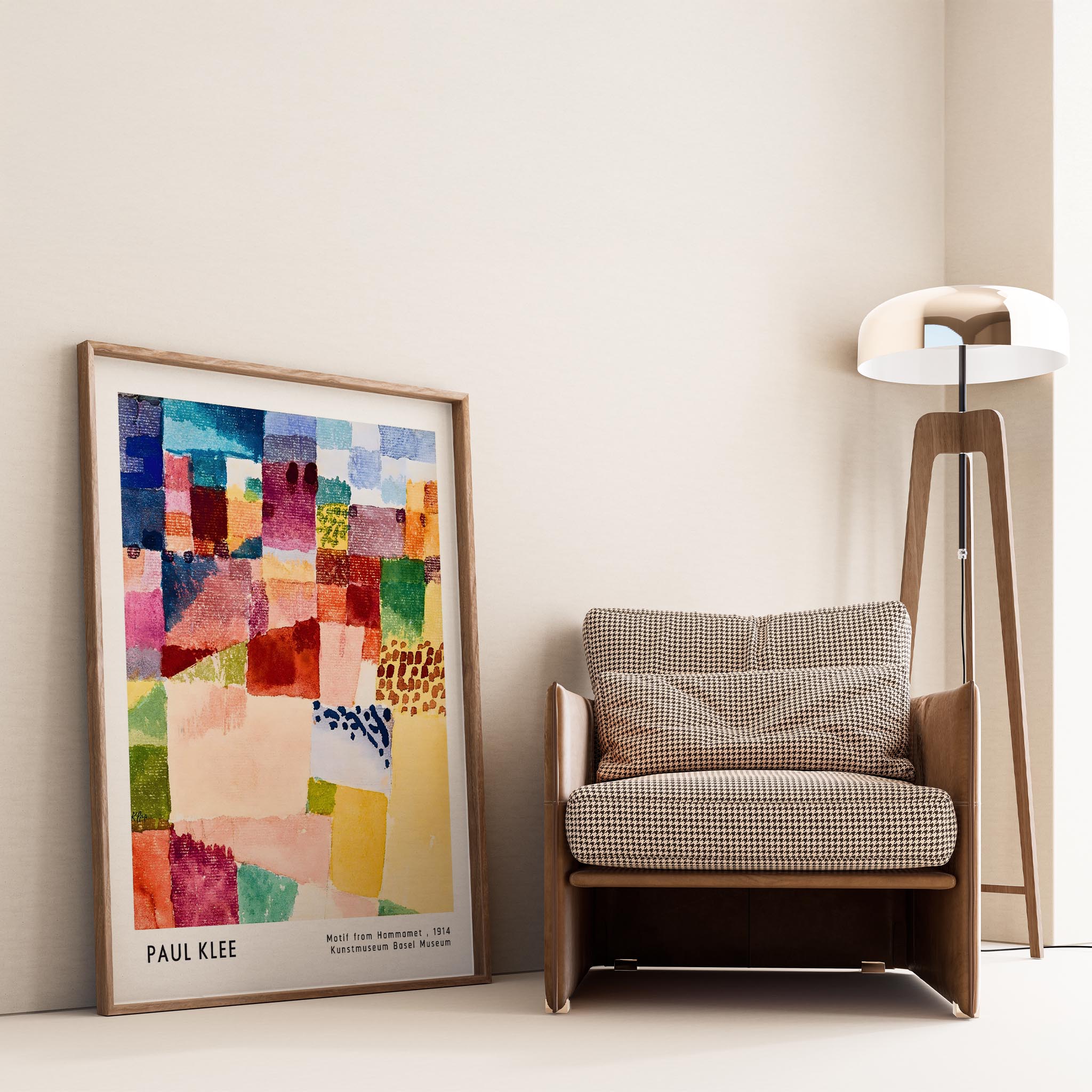 Paul Klee Hammamet Motifi Üzerine 1914 Suluboya II Duvar Tablosu