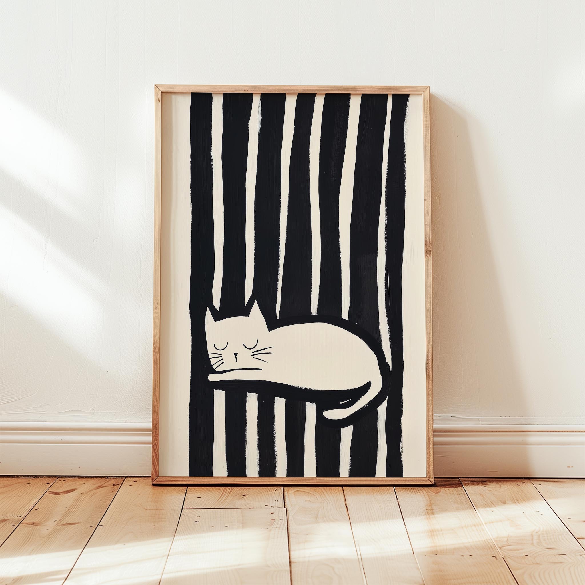 Kedi Portre XVIII - Siyah Çizgili Kedi