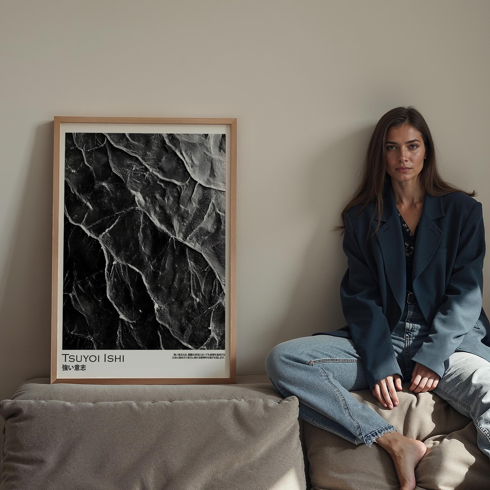 Japandi Siyah III - Güçlü İrade