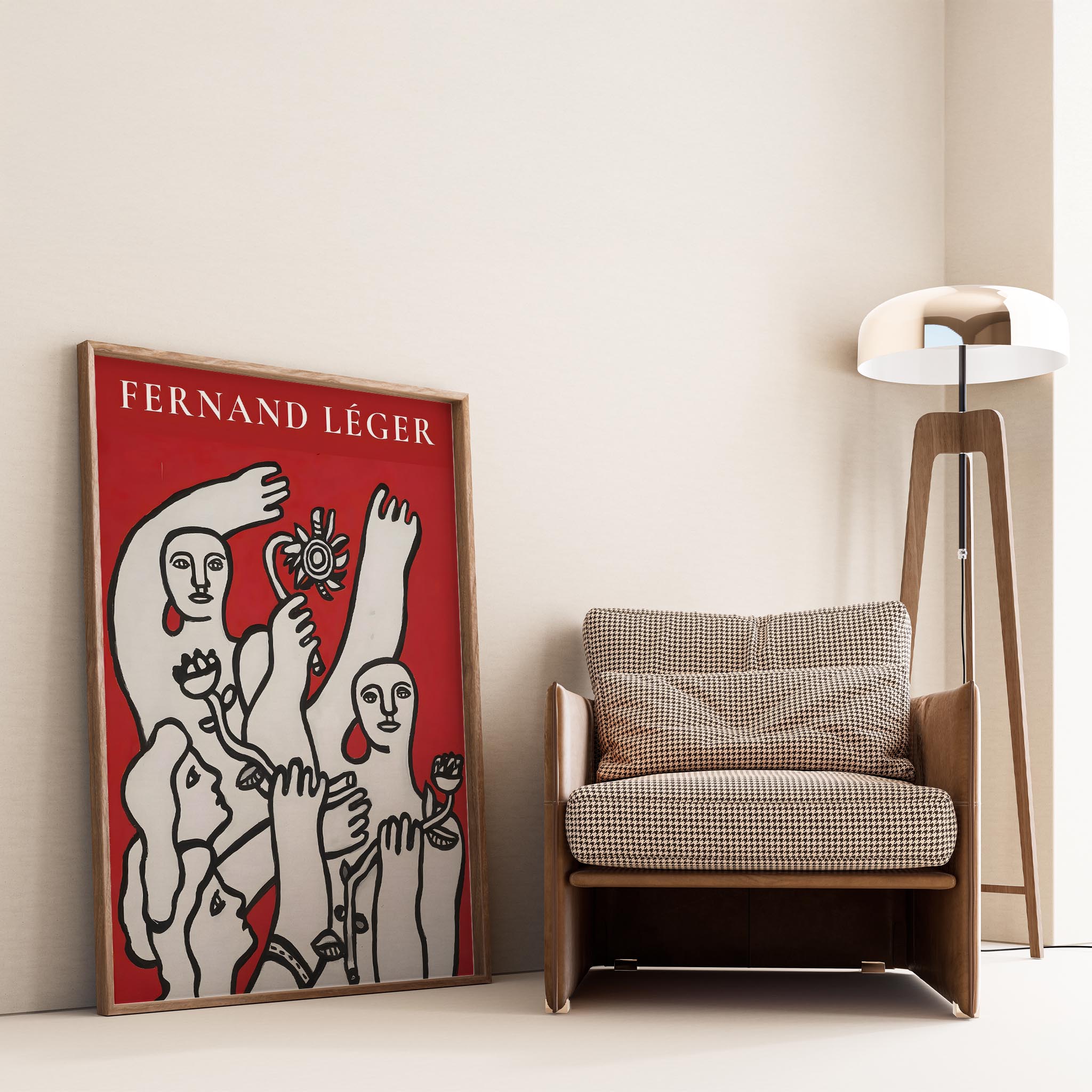 Fernand Leger XXI Duvar Tablosu