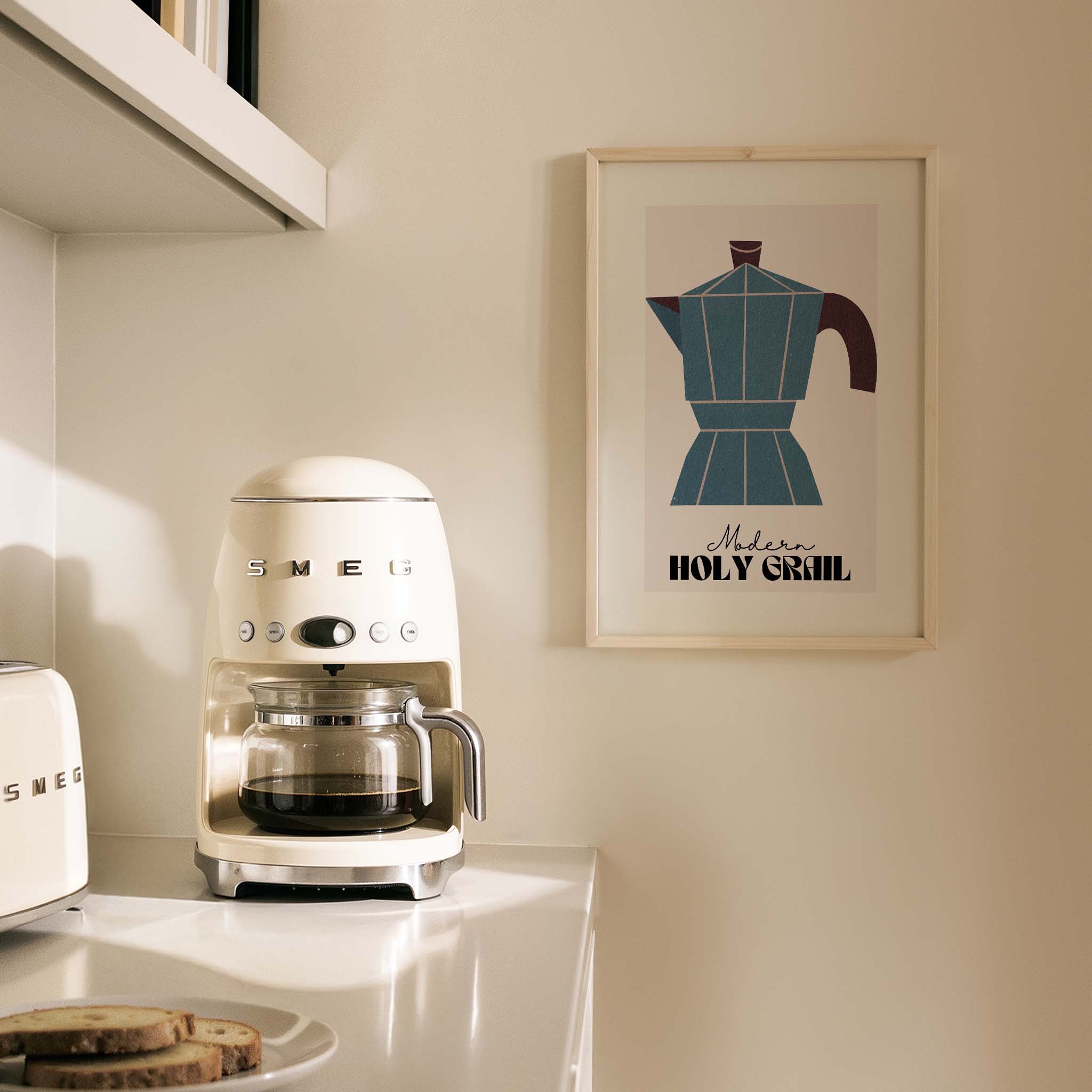 Espresso Pot Akdeniz İtalya Koleksiyonu Mutfak Duvar Tablosu