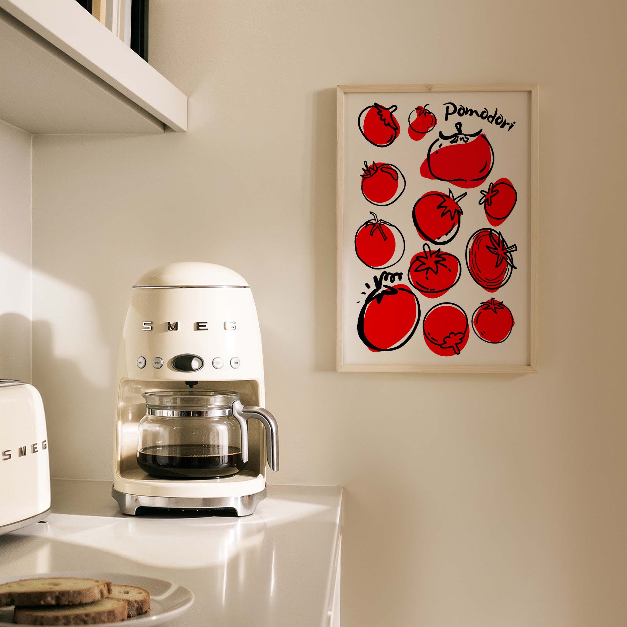 Pomodoro Domates II Mutfak Duvar Tablosu
