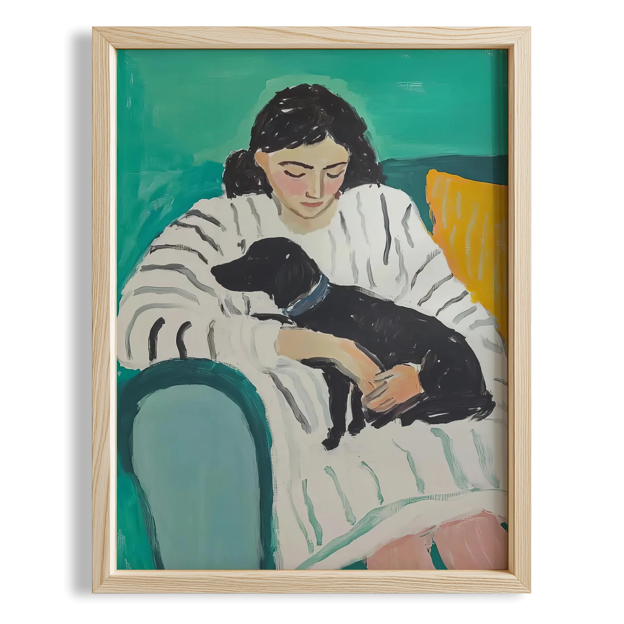 Kadın ve Köpek III - Çizgili