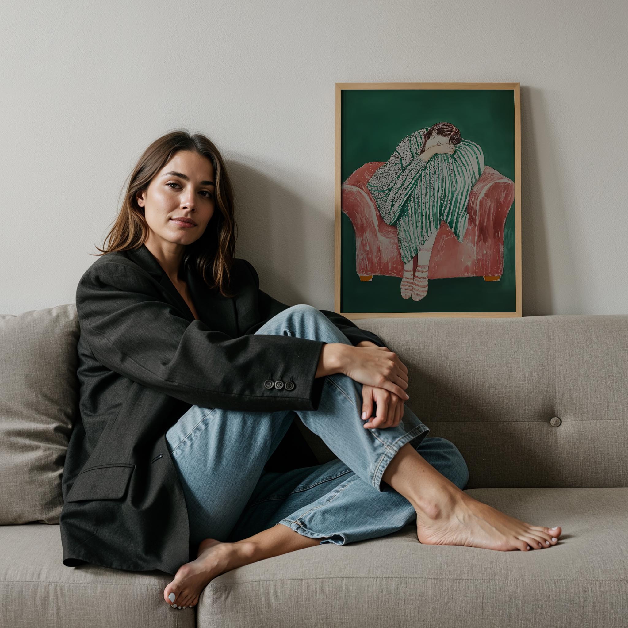 Dinlenme XXXVII - Kırmızı Berjer