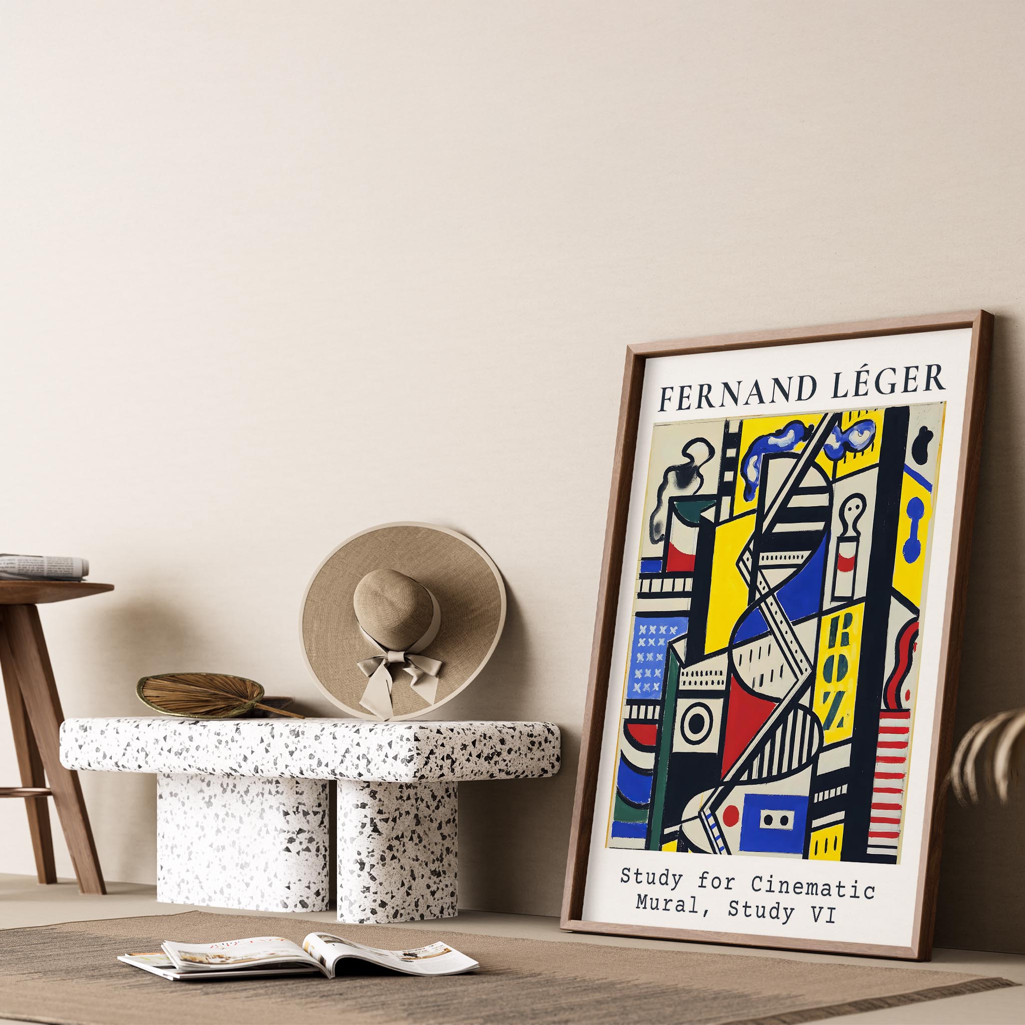 Fernand Leger XXV Duvar Tablosu