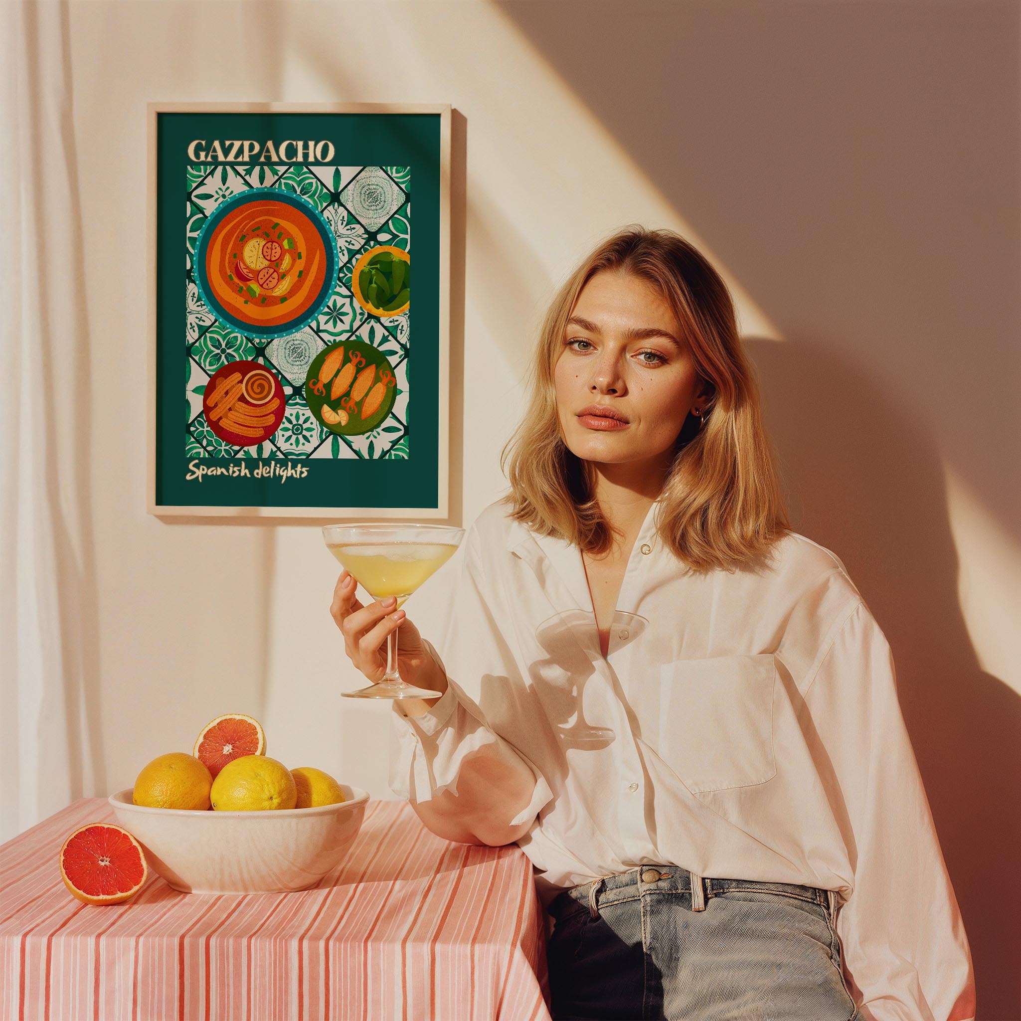 Gazpacho Verde İspanya Koleksiyonu Mutfak Duvar Tablosu
