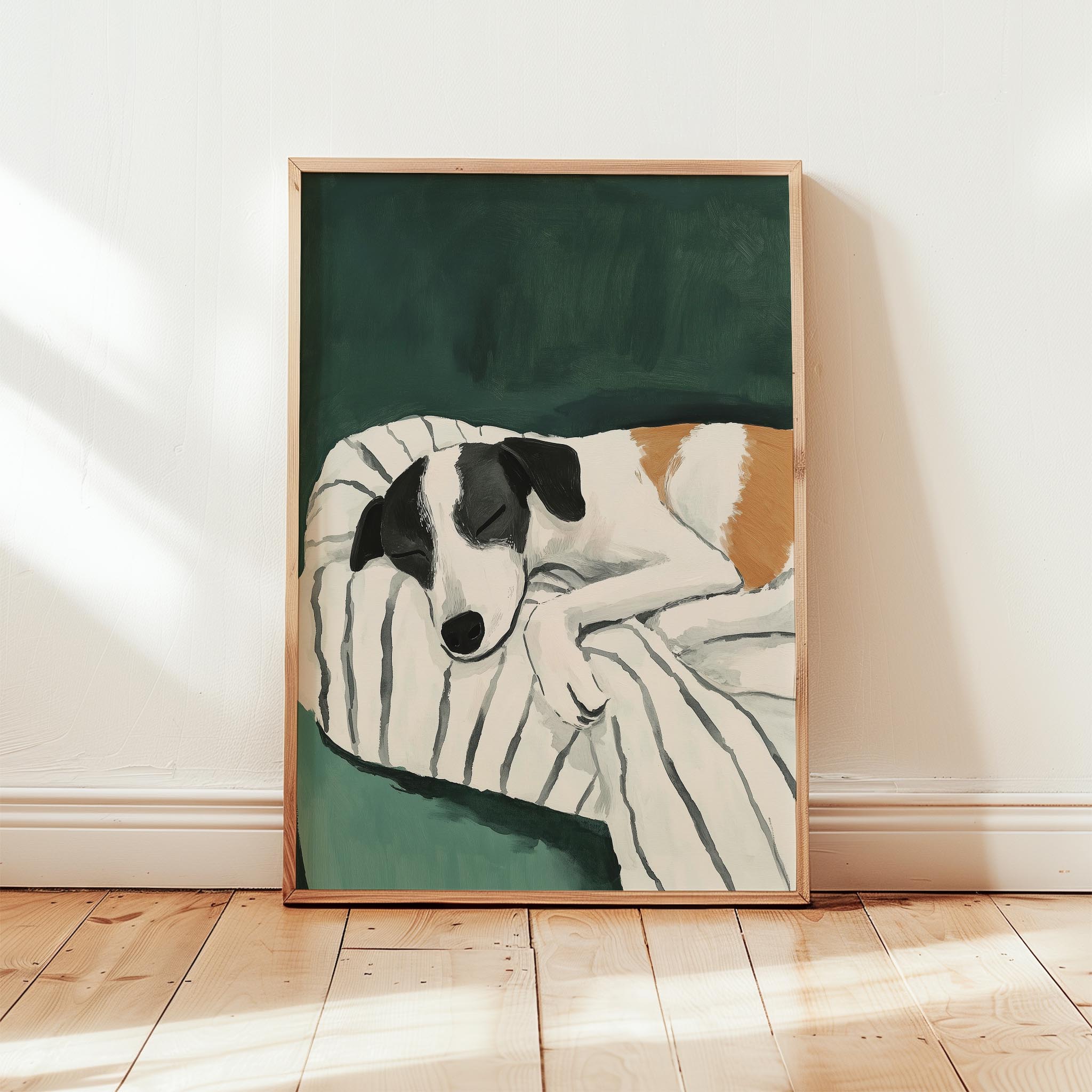 Köpek Portre VII - Jack Russell Çizgili Zümrüt