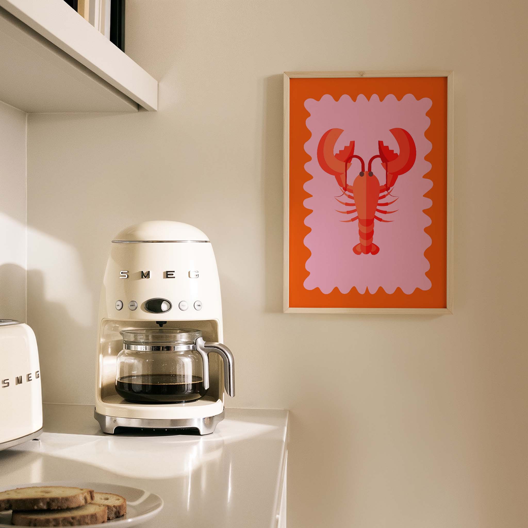 Istakoz Akdeniz Koleksiyonu Mutfak Duvar Tablosu