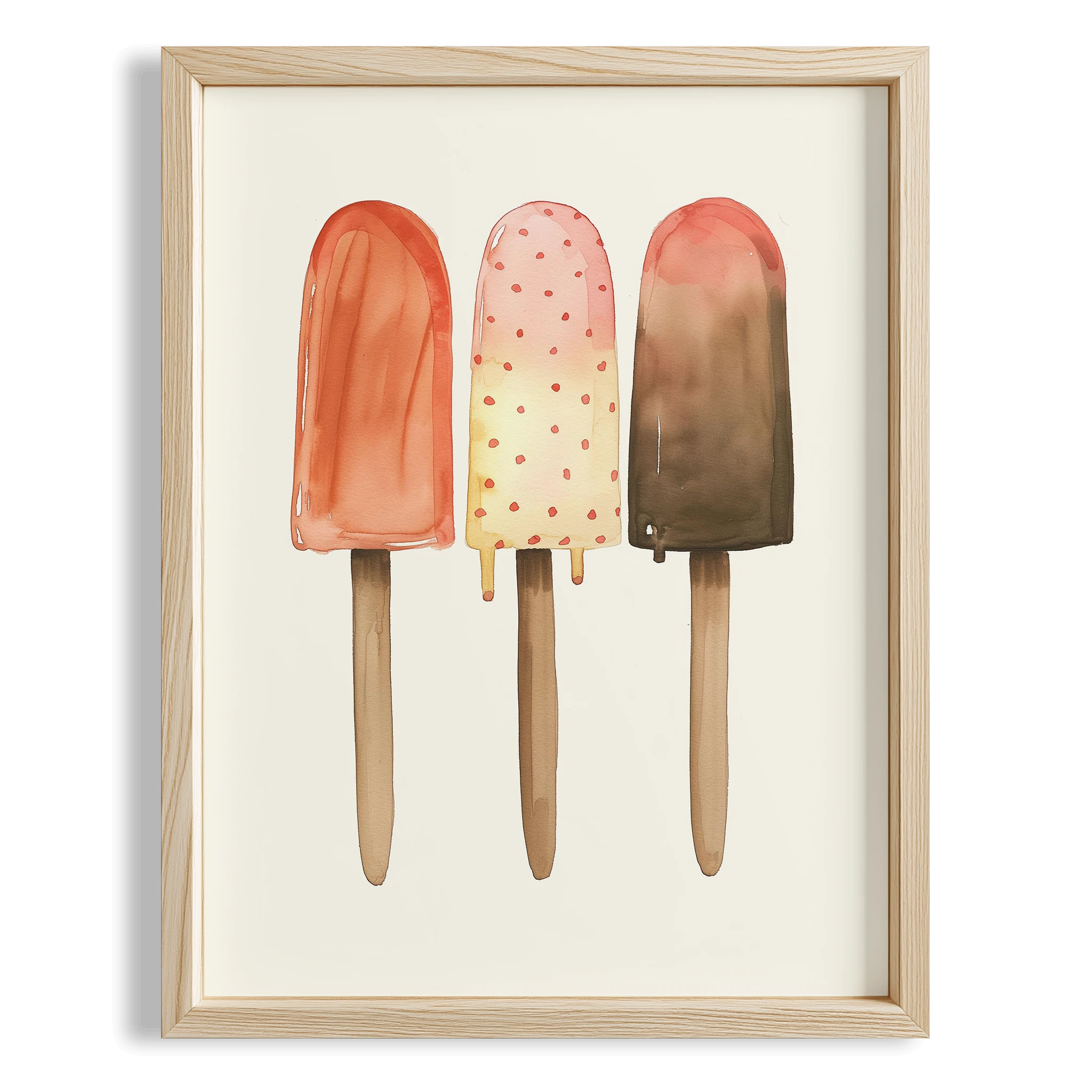 Renkli Dondurmalar Maximalist Mutfak Duvar Tablosu II
