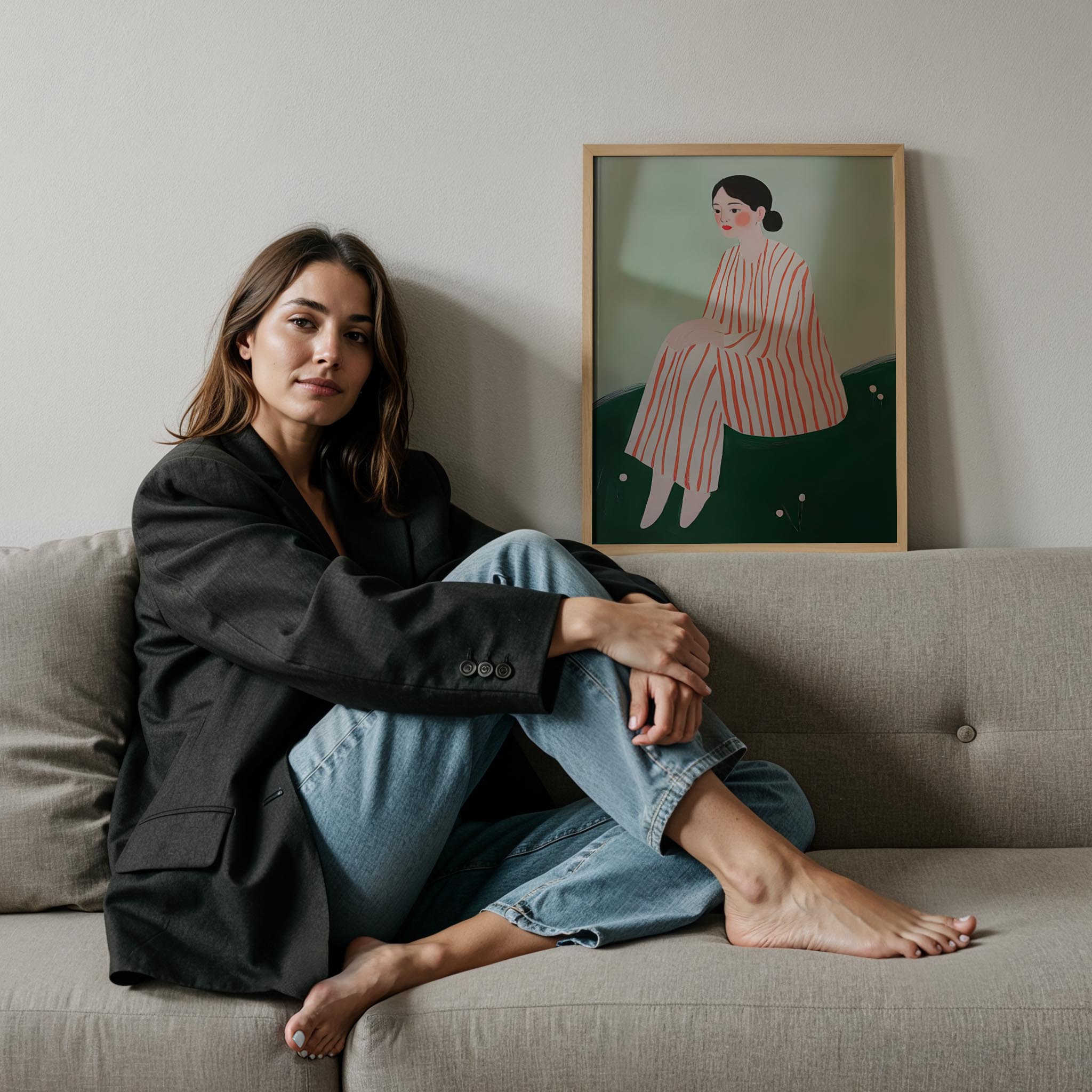 Pudra Elbise I - Oturuş