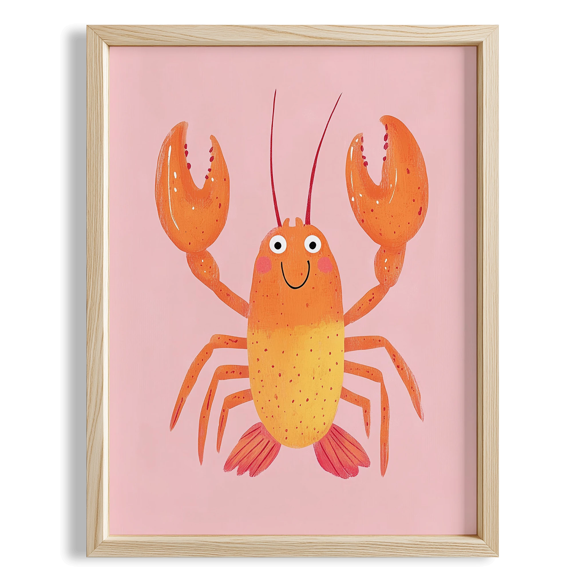 Şirin Istakoz - Pembe Fon