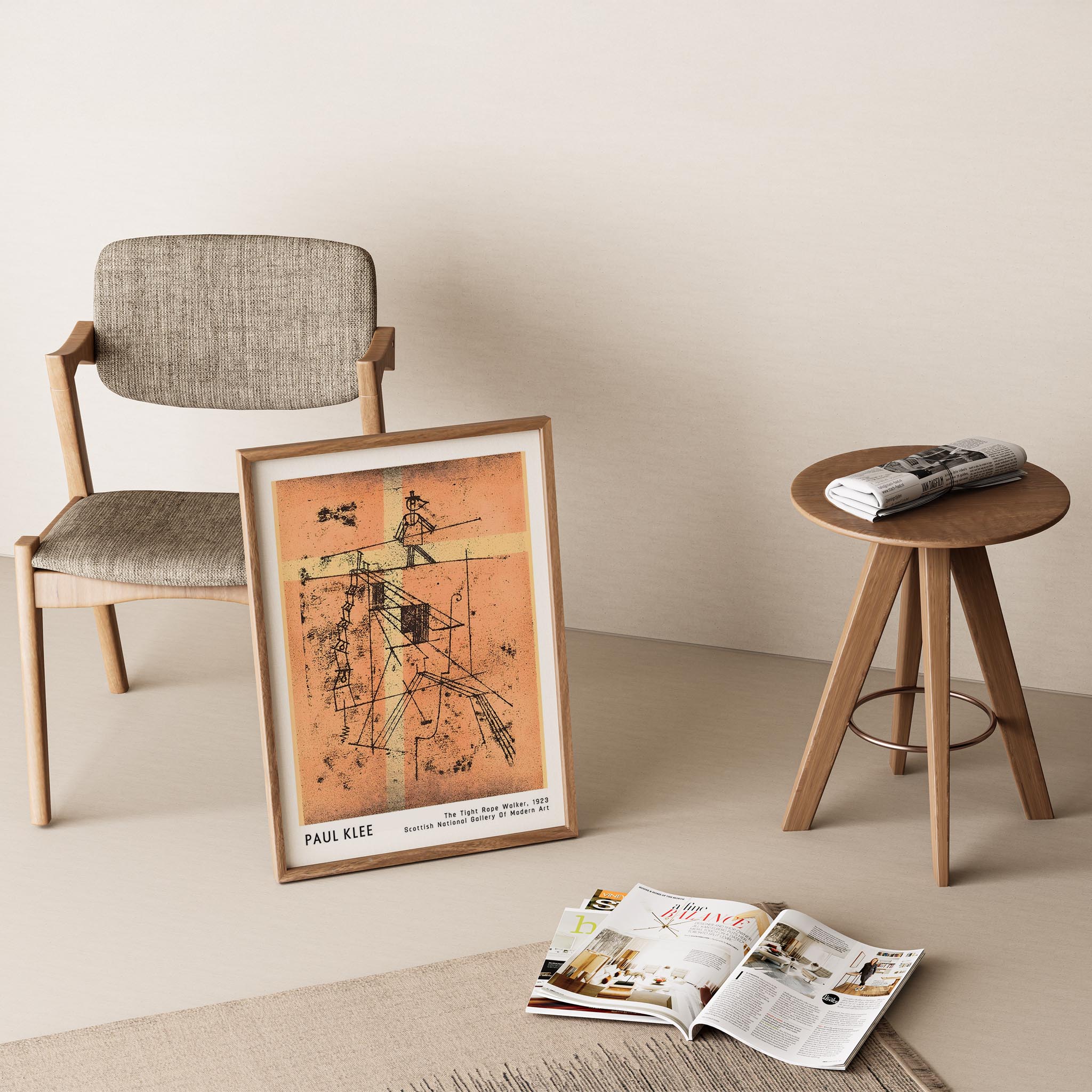 Paul Klee İp Cambazı 1923 Suluboya I Duvar Tablosu