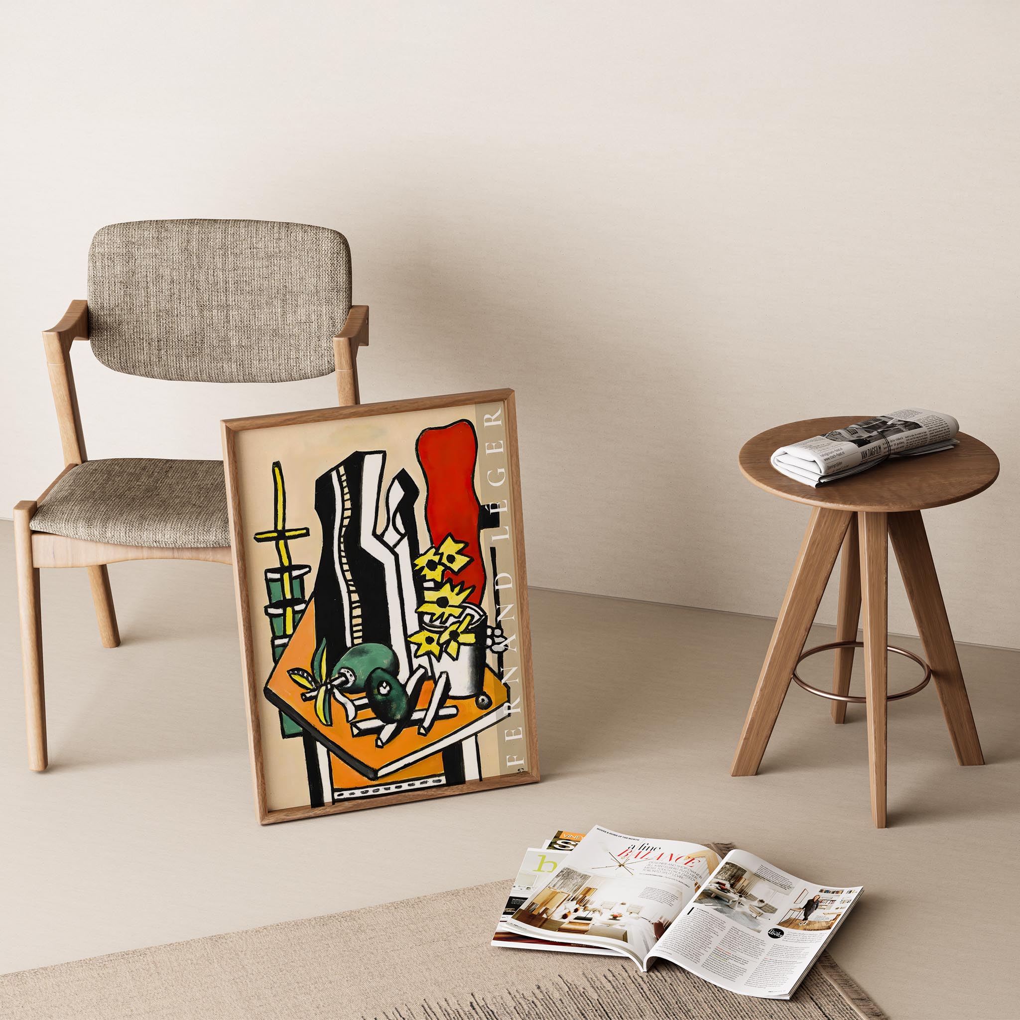 Fernand Leger 37 Duvar Tablosu