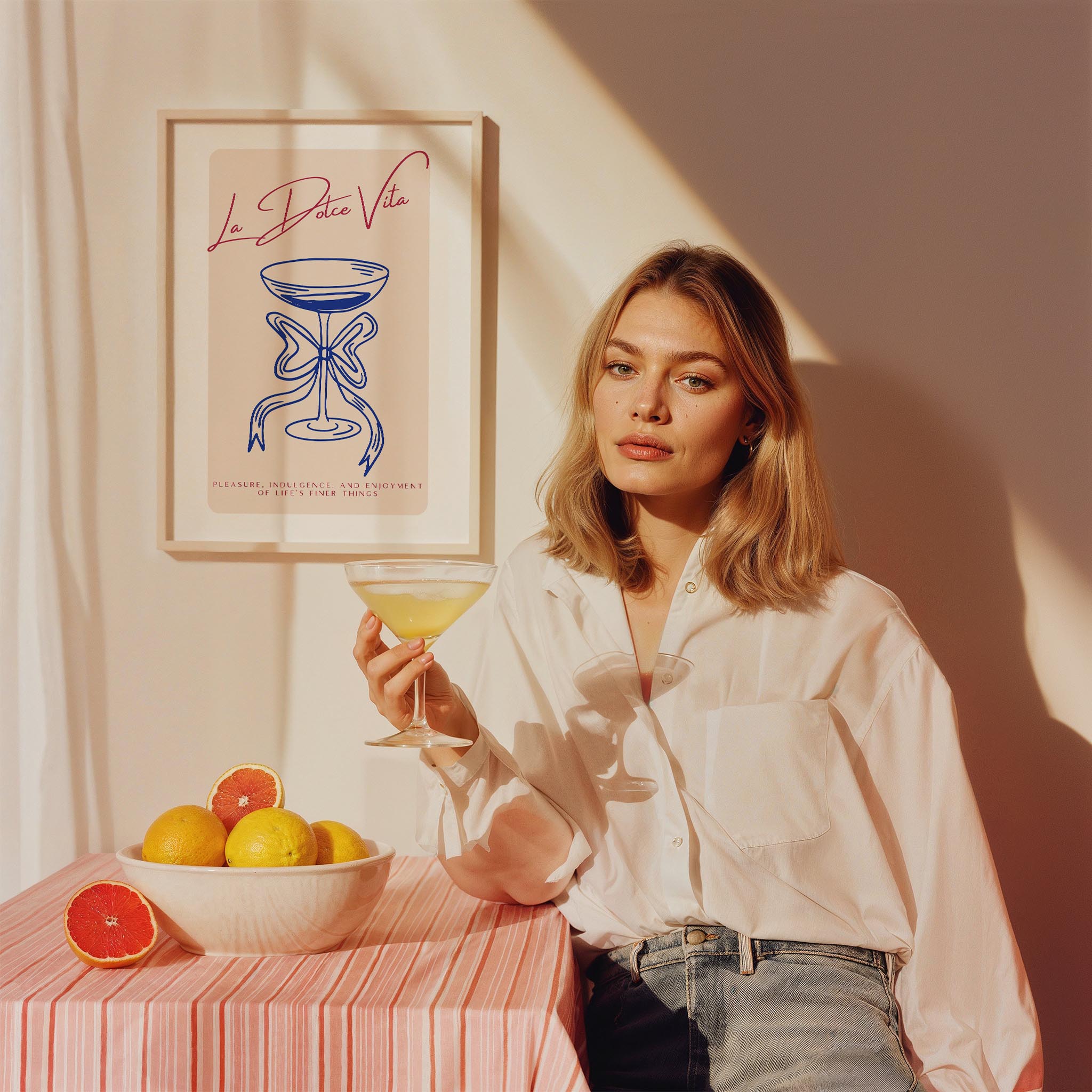 La Dolce Vita Akdeniz İtalya Koleksiyonu Mutfak Duvar Tablosu III