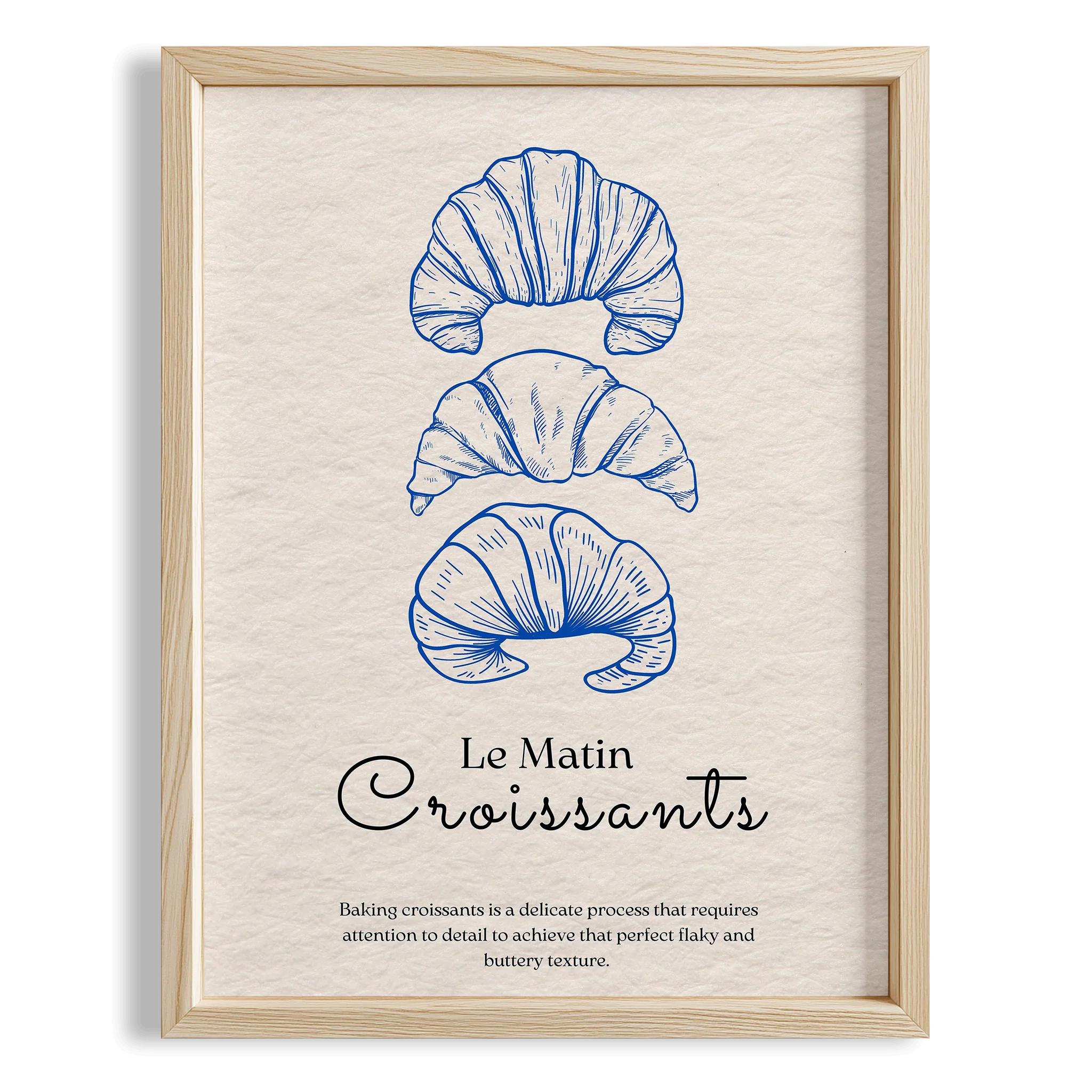 Le Matin Croissants Fransız Sabah Koleksiyonu Mutfak Duvar Tablosu