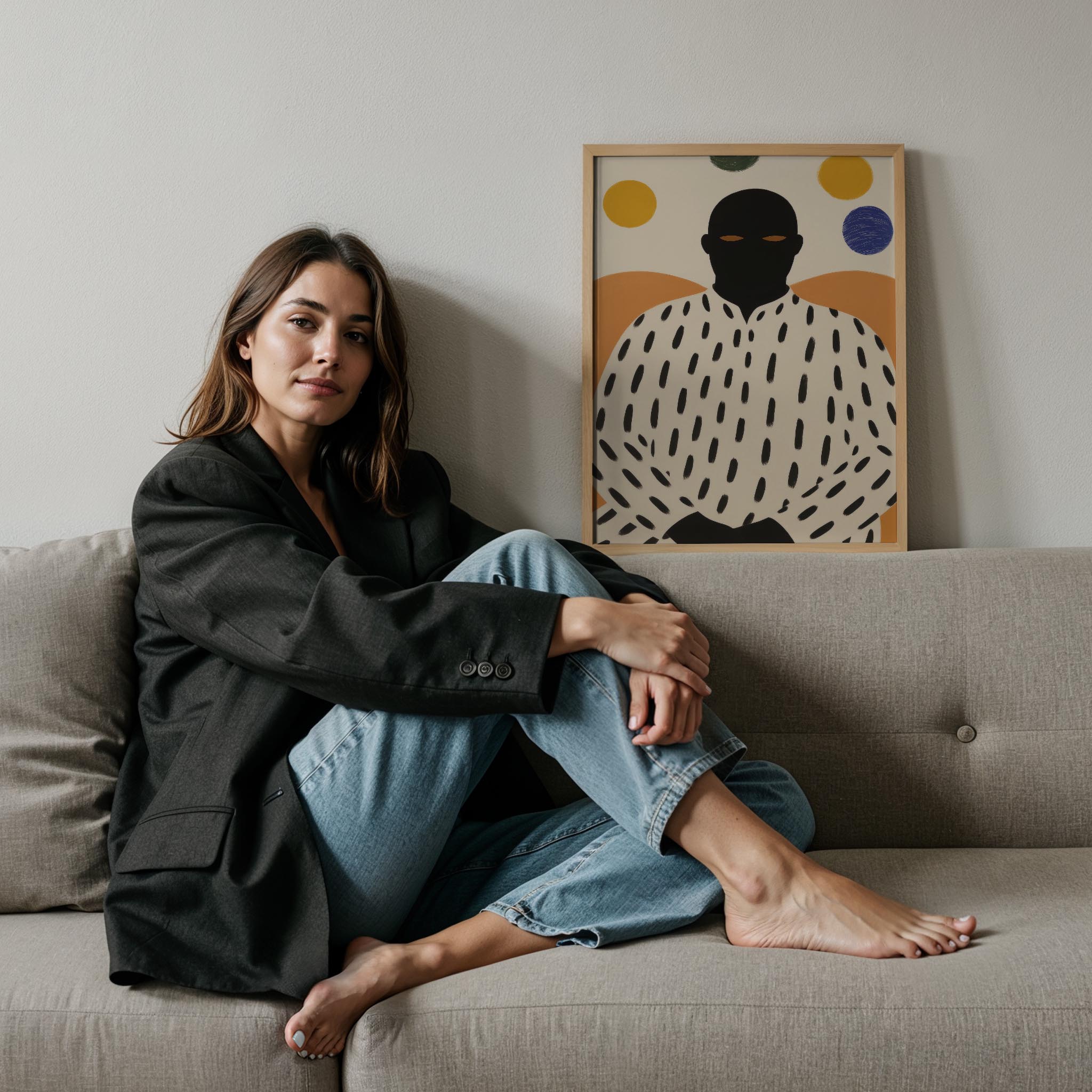 Erkek Portre III - Afro Bohem