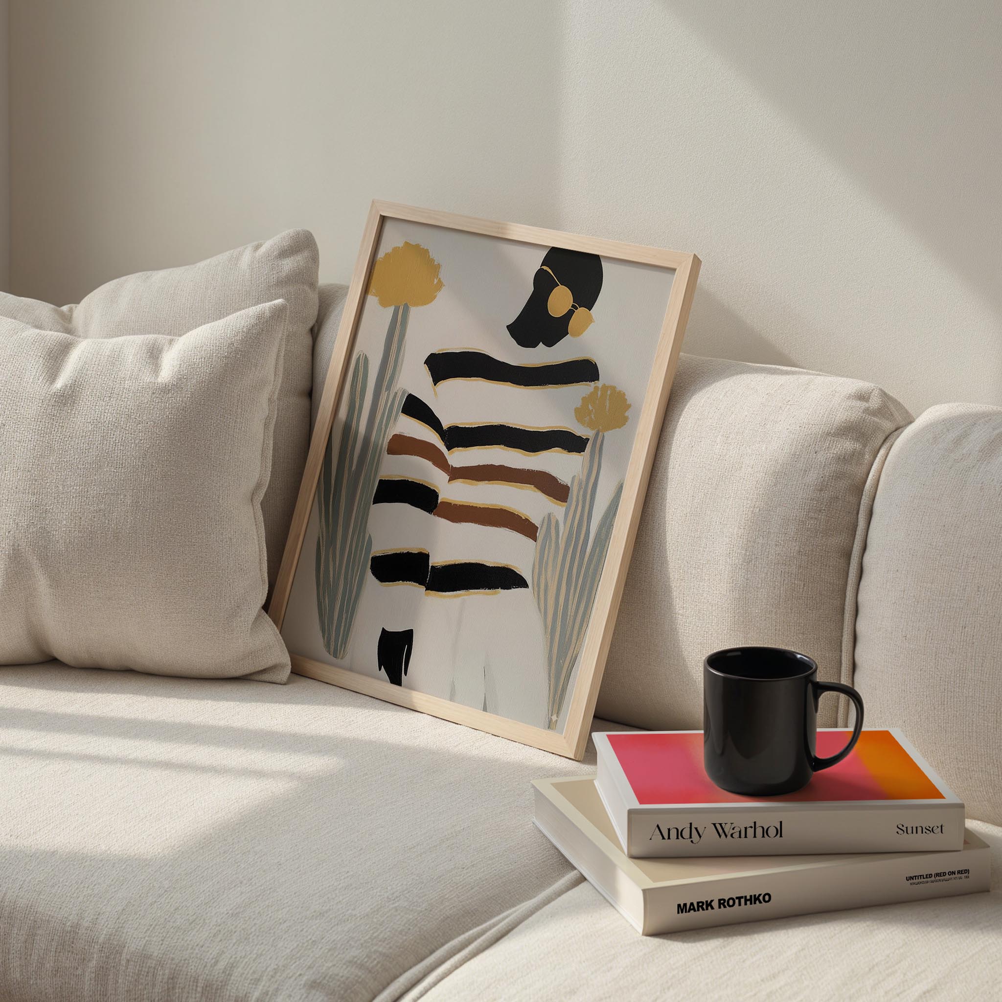 Kadın Portre IX - Afro Bohem