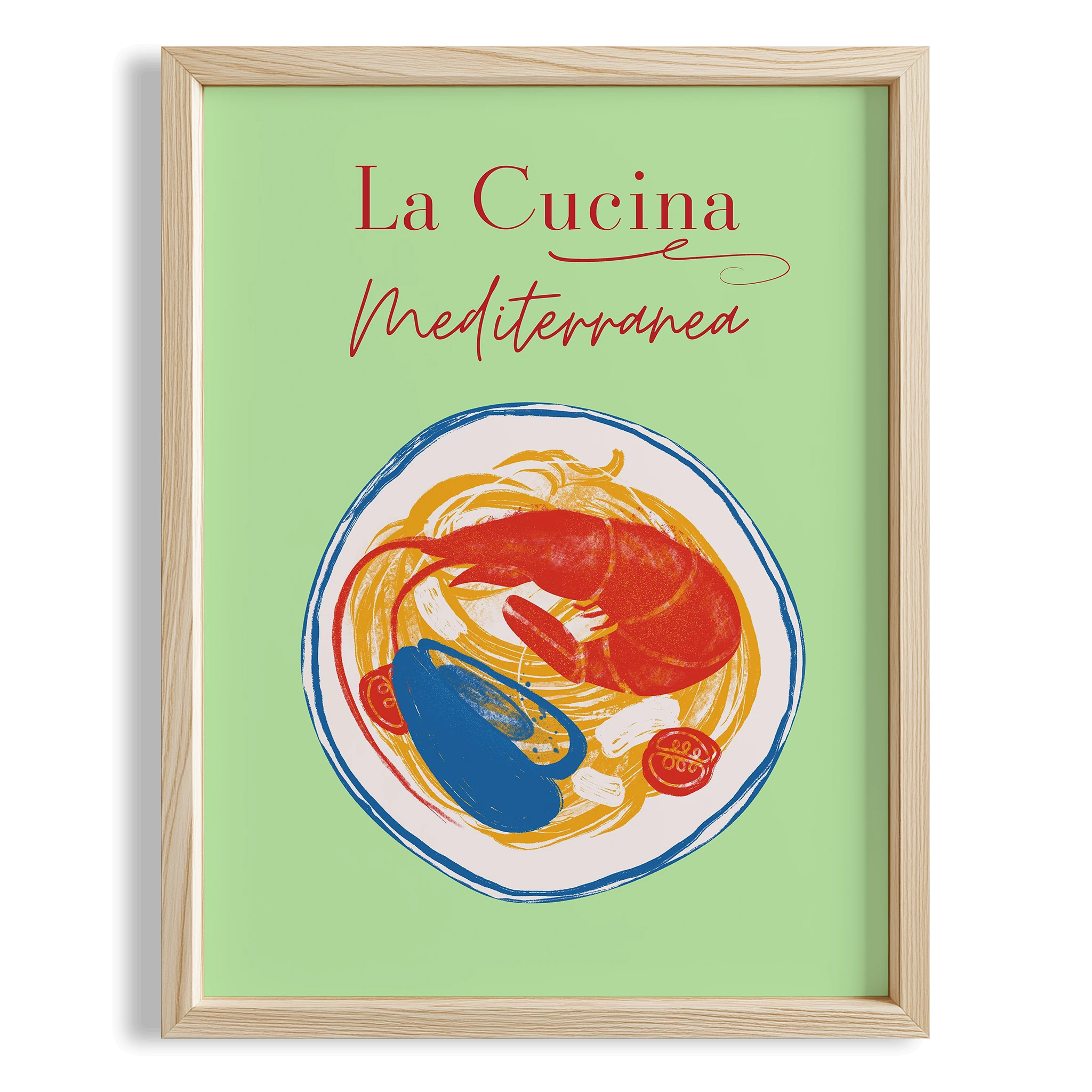 La Cucina Mediterranea Akdeniz İtalya Koleksiyonu Mutfak Duvar Tablosu