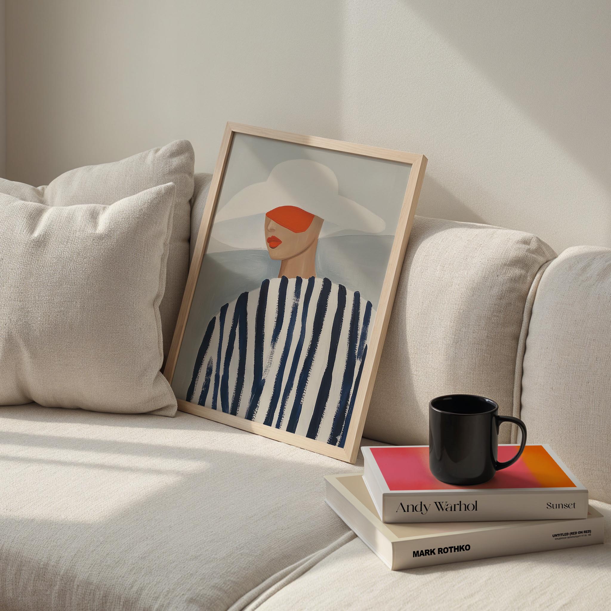 Kadın Portre XXIV - Çizgili