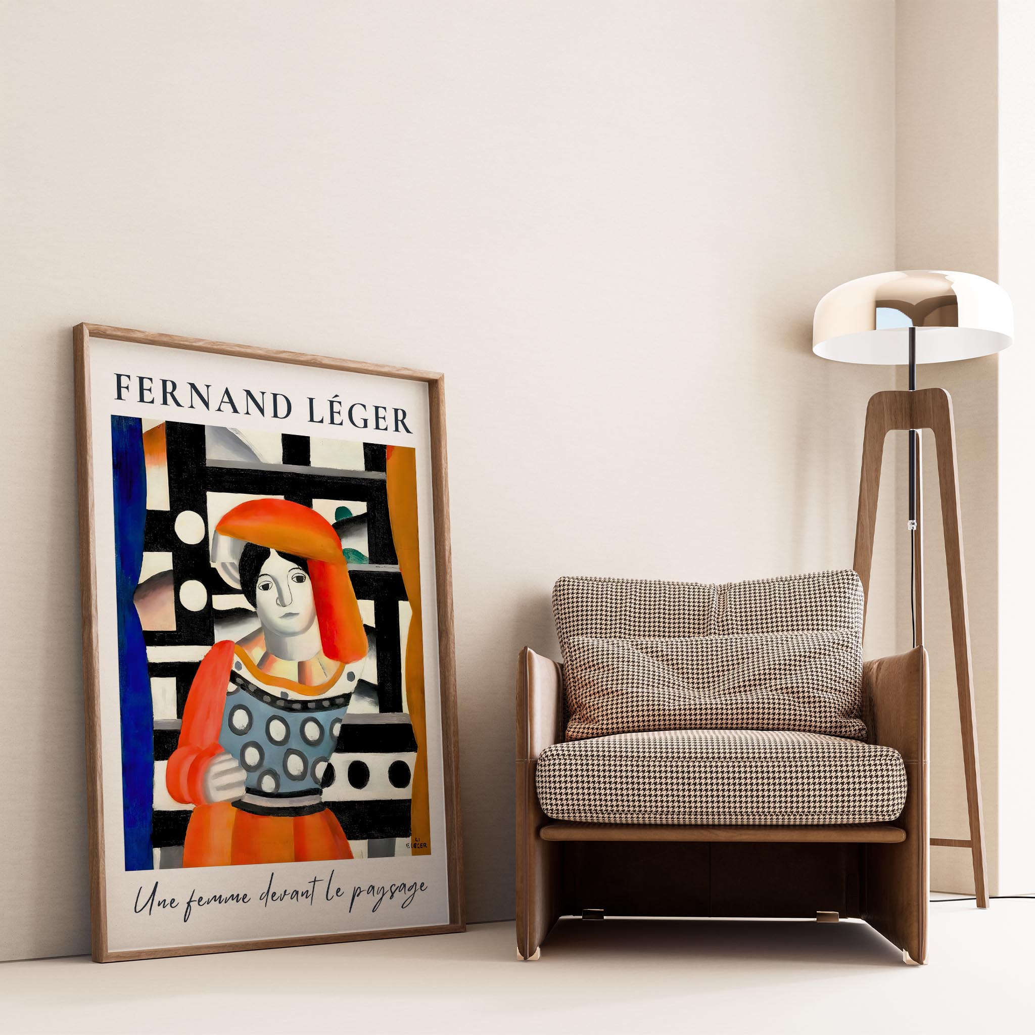 Fernand Leger V Duvar Tablosu