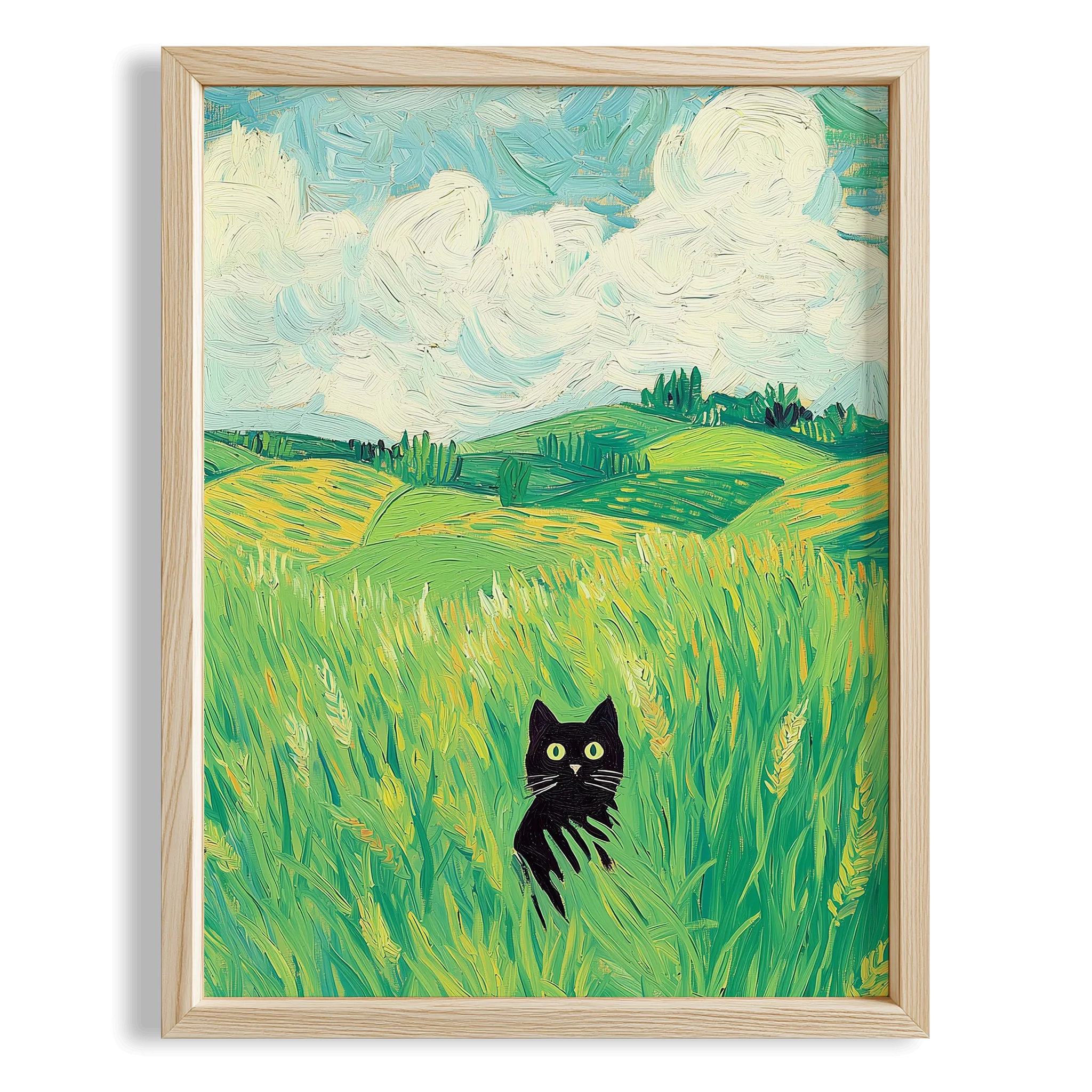 Kedi Portre XVII - Doğada Kara Kedi