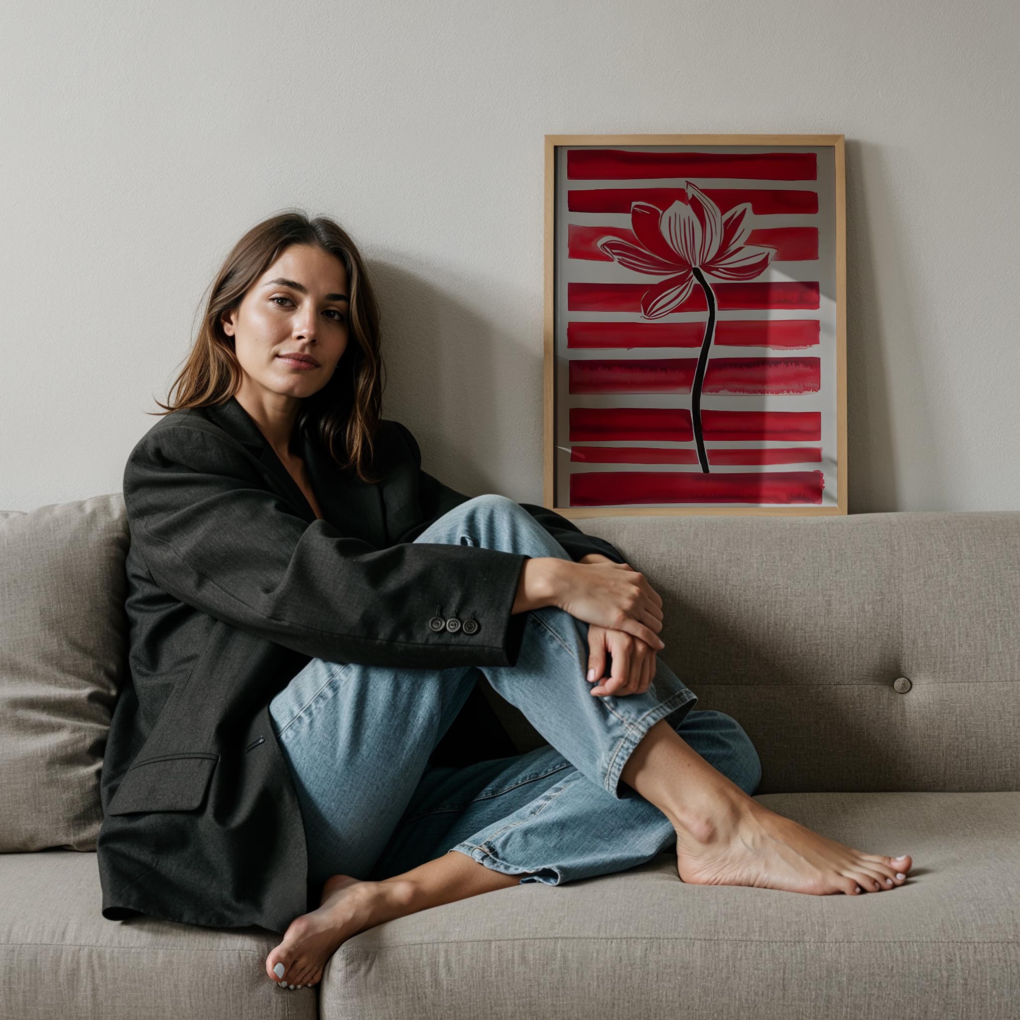 Çiçek Çizgisi II - Kırmızı Lale