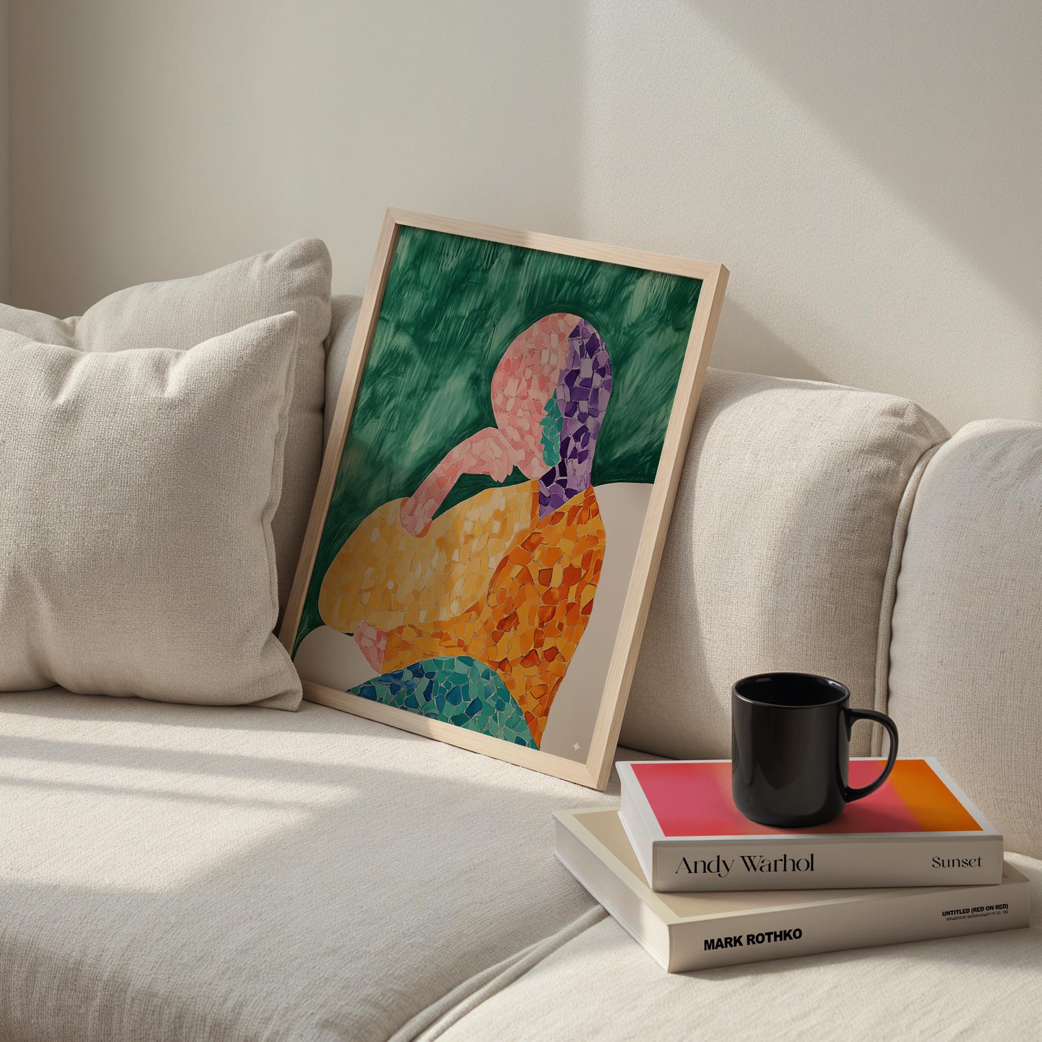 İnsan Portresi VIII - Soyut Mozaik