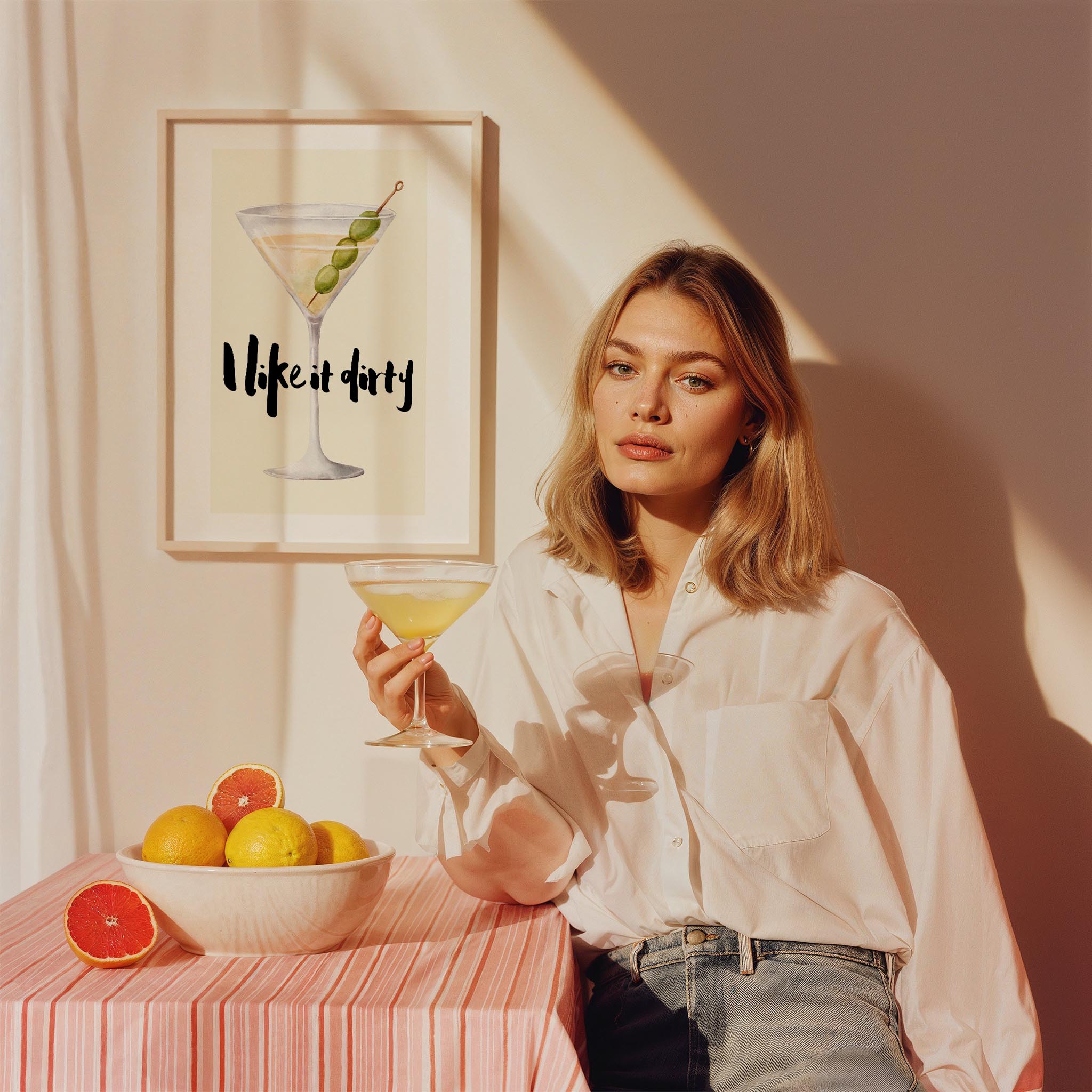 I like it dirty Tipografi Mutfak Duvar Tablosu