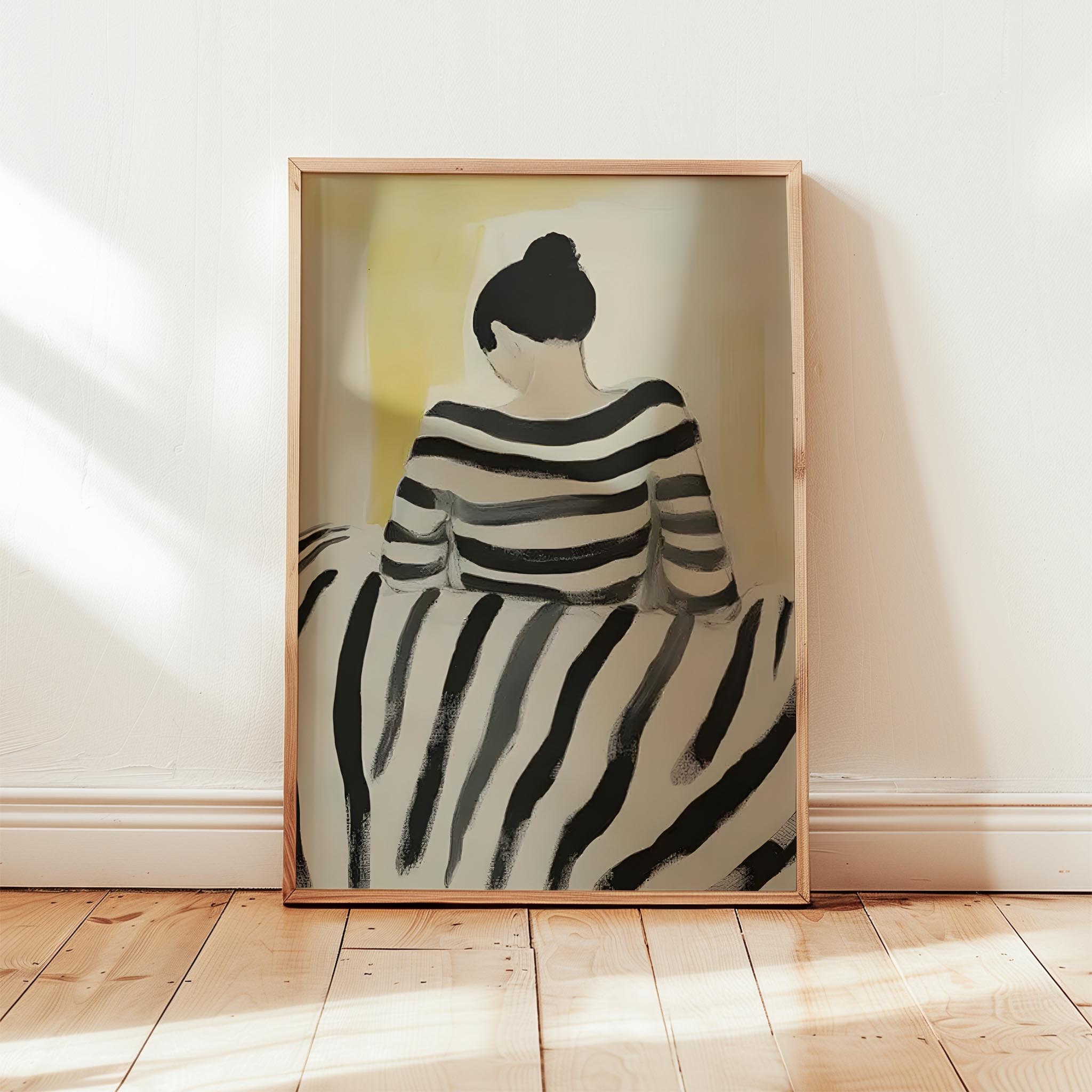 Arka Portre I - Çizgili Şal