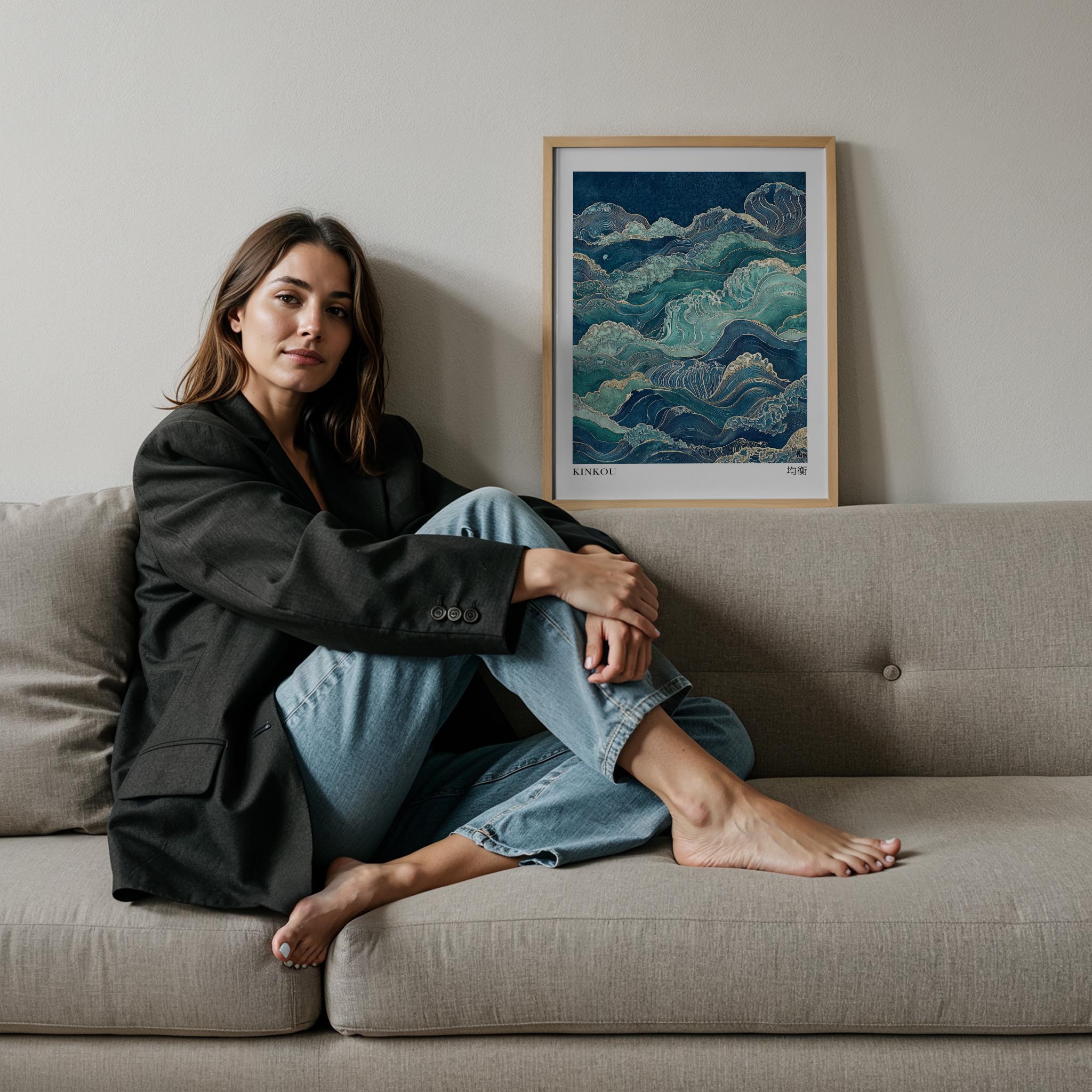 Japandi Mavi VIII - Denge