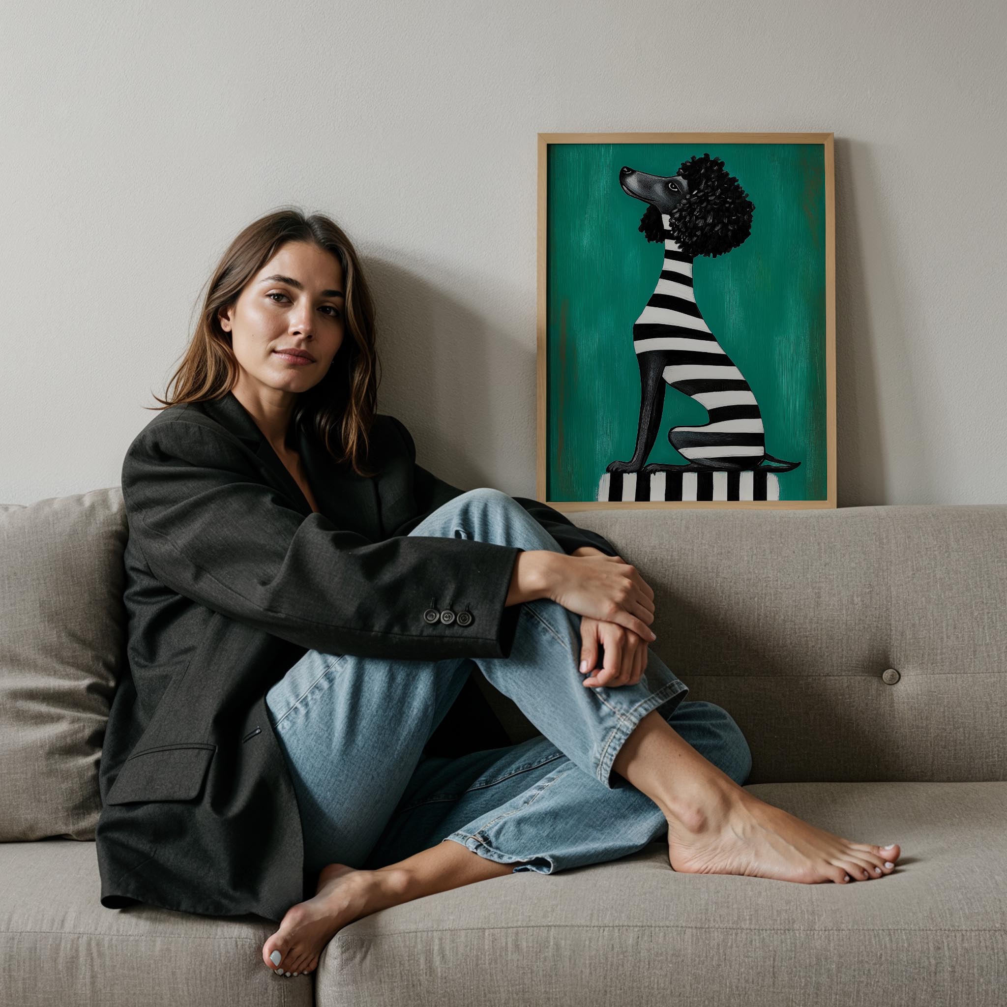 Çizgili Poddle Köpek III - Asalet