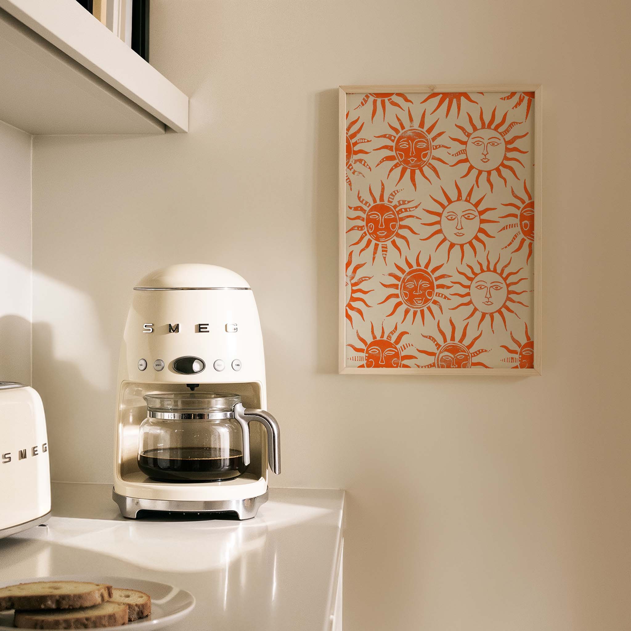 Akdeniz Güneşi Desen II Mutfak Duvar Tablosu