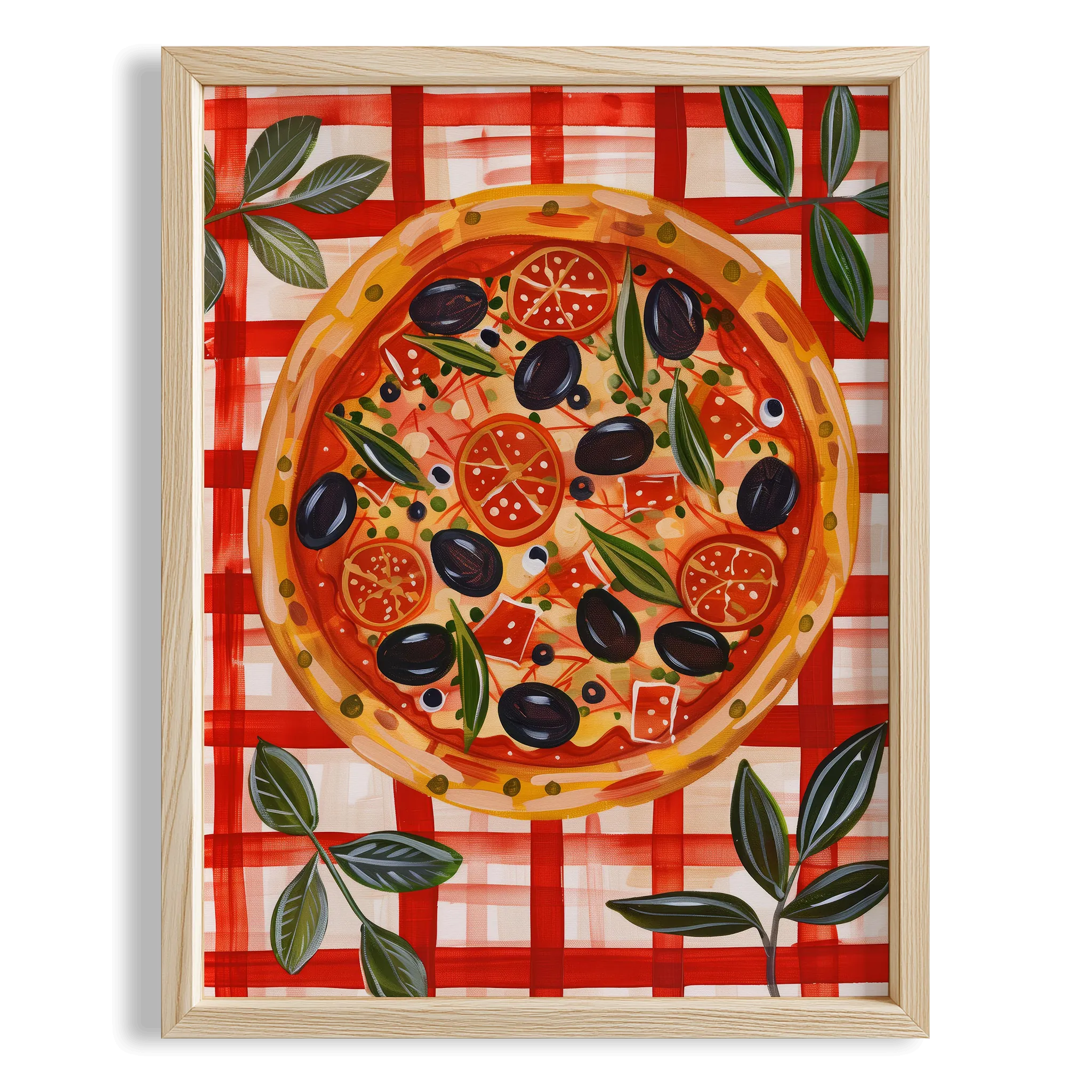 Pizza Soffitta Akdeniz İtalya Koleksiyonu Mutfak Duvar Tablosu