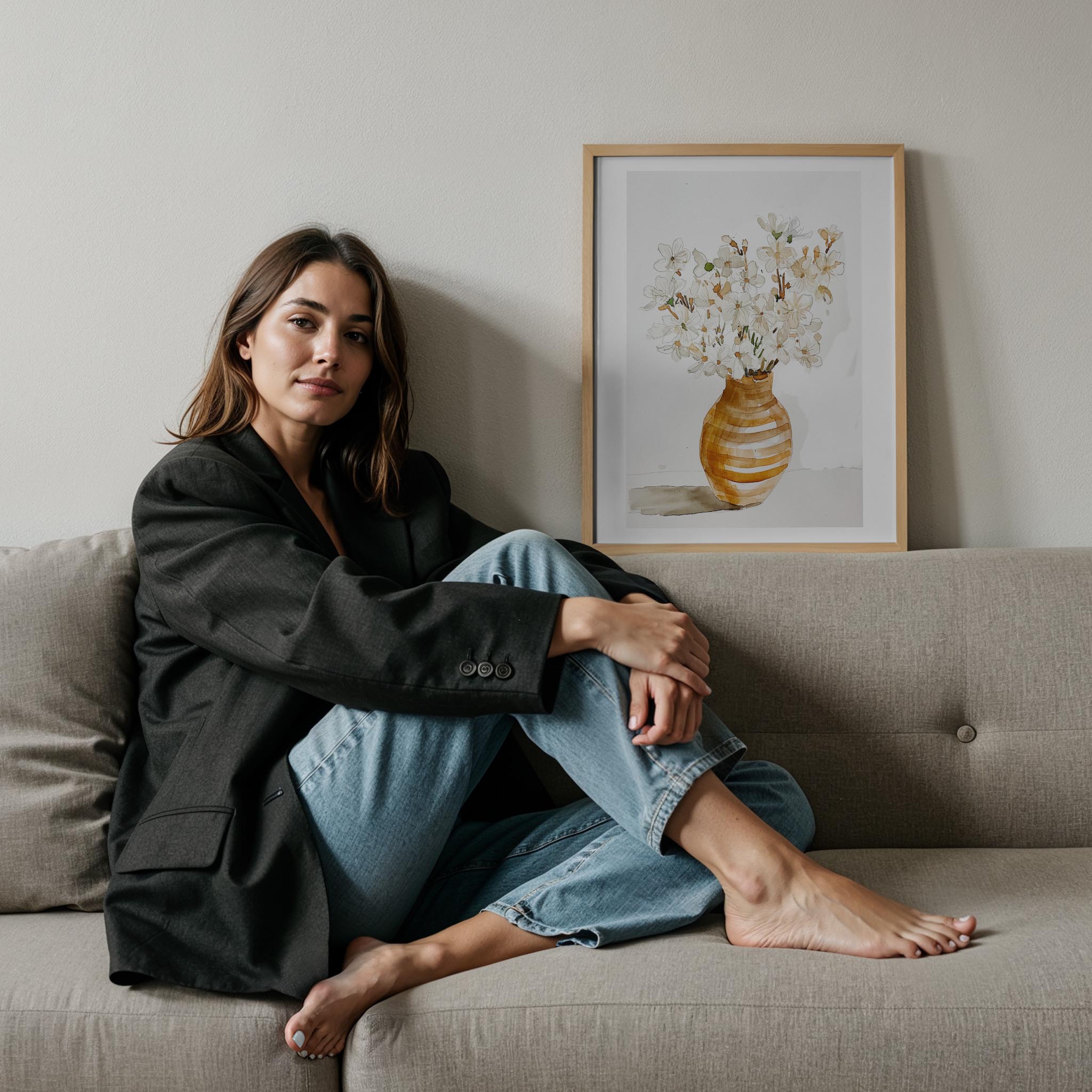 Vazo ve Çiçekler III - Baharın Sade Zarafeti