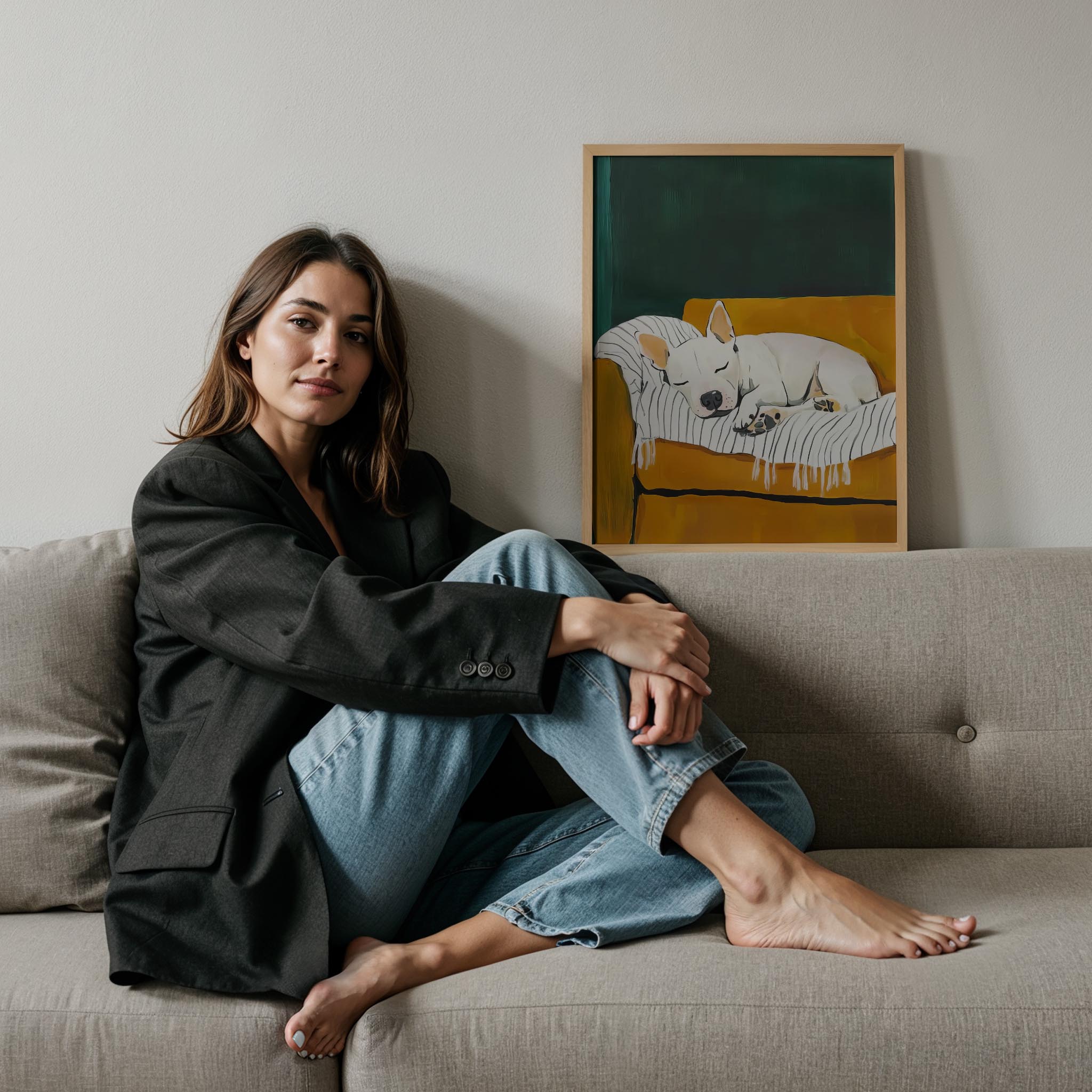 Köpek Portre X - Fransız Buldog Staffordshire